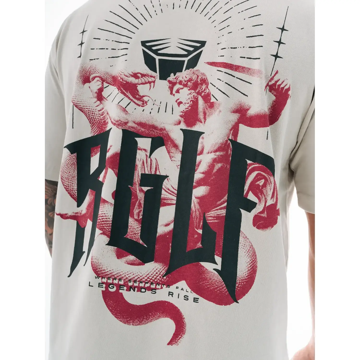 RINGLIFE T-Shirt, Oversized, Serpent, champagne, XXXL