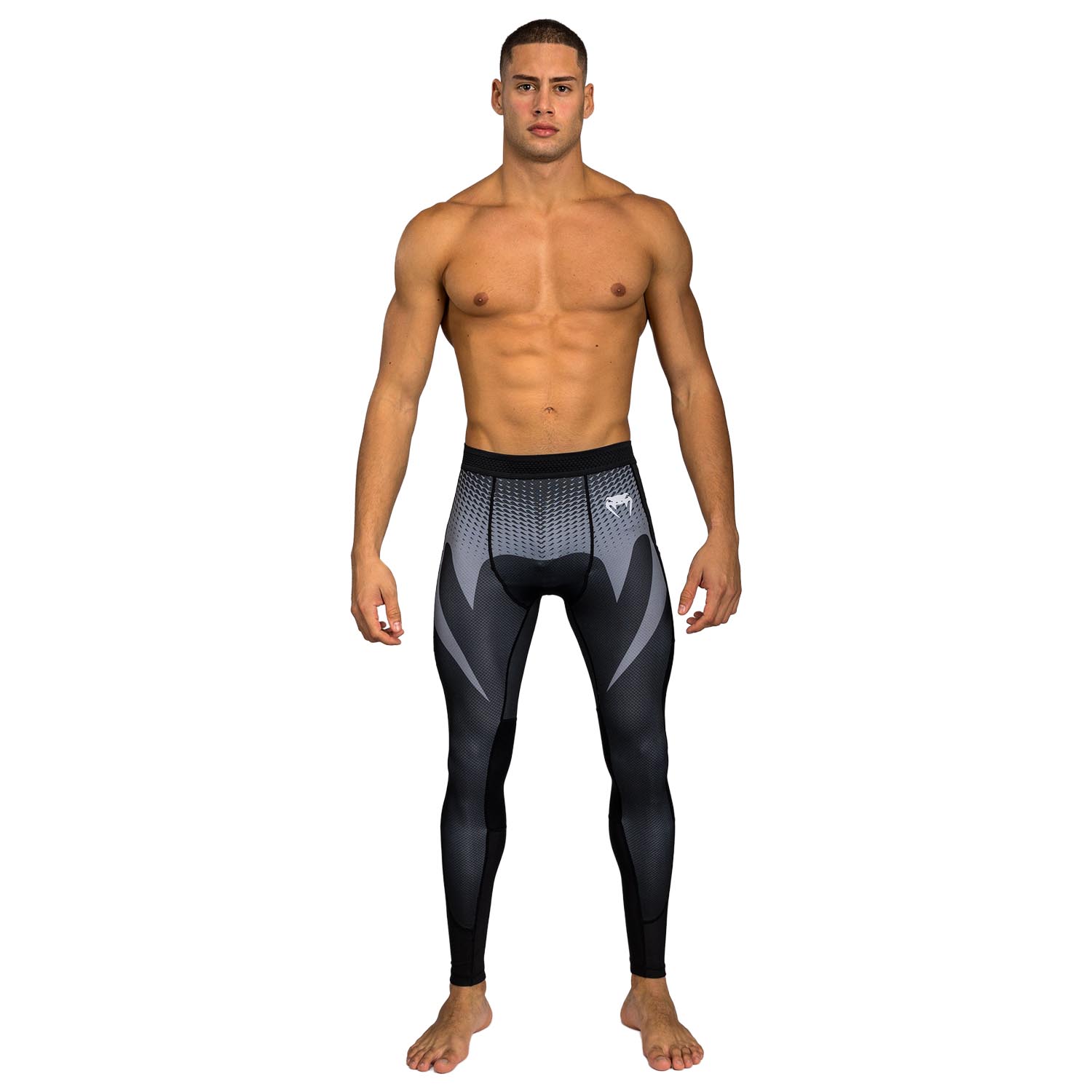 VENUM Compression Pants, No Gi, black-silver, S