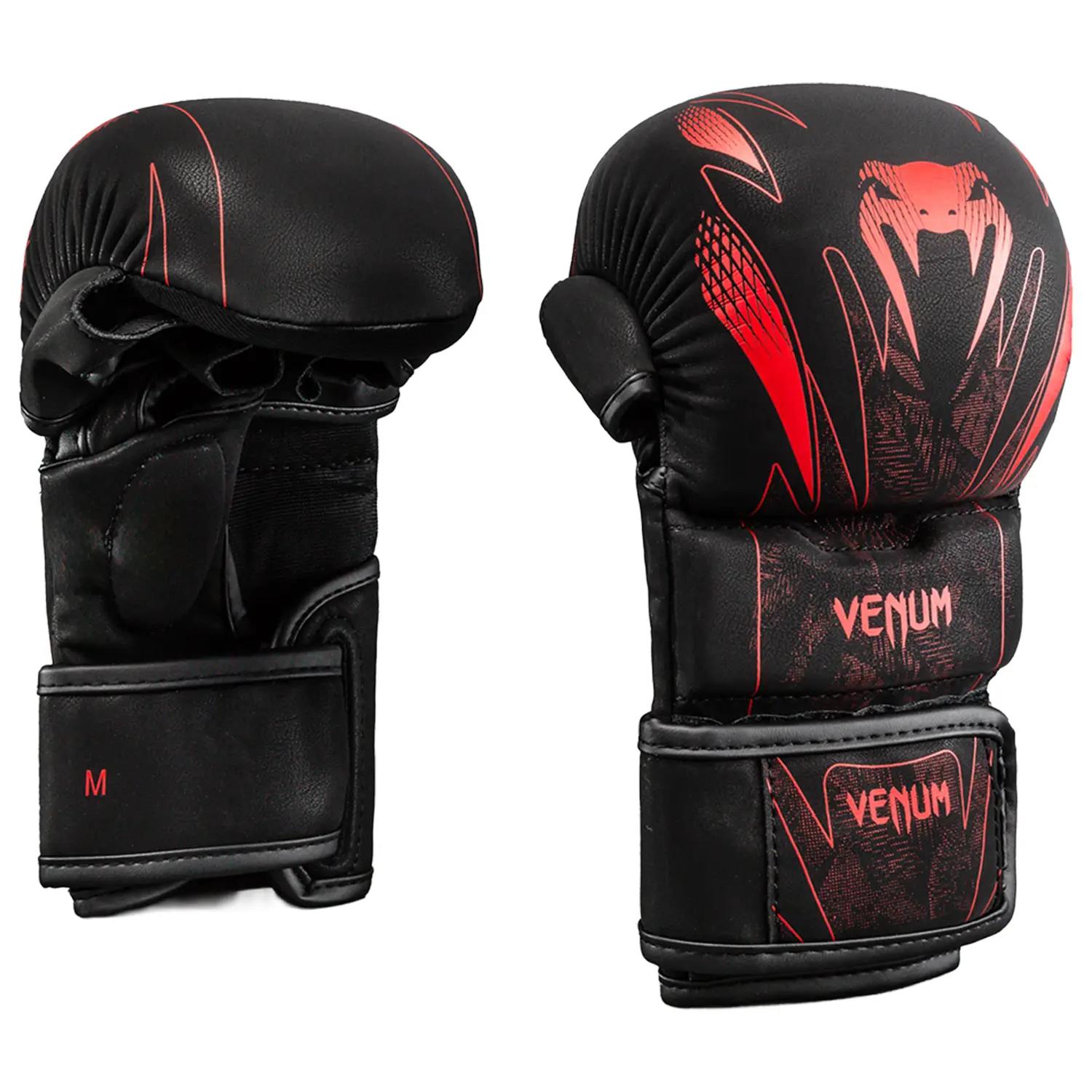 VENUM MMA Sparring Gloves, Amazonia Reborn, black-red, L/XL