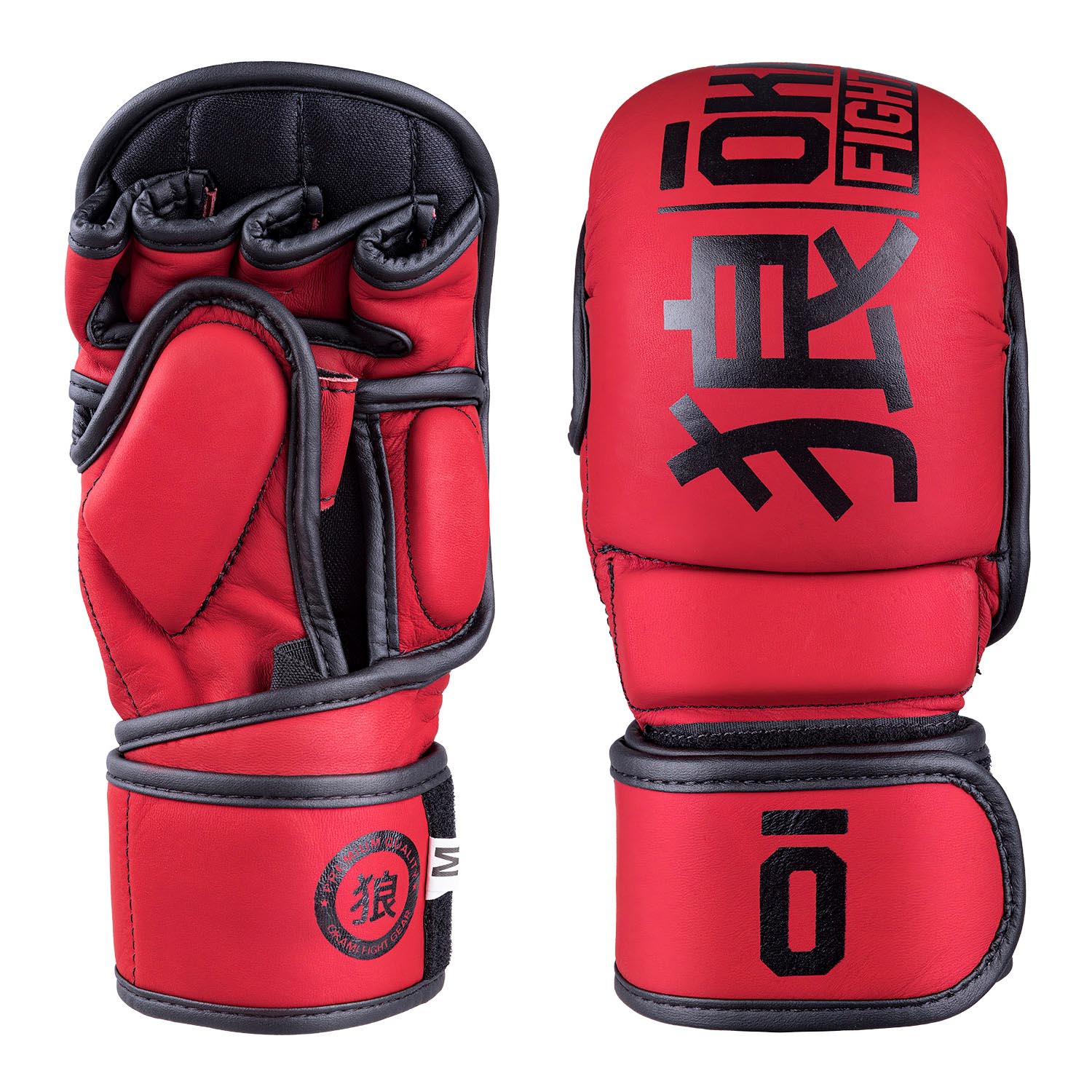 OKAMI MMA Sparring Gloves, Competitor V2, red-black, M