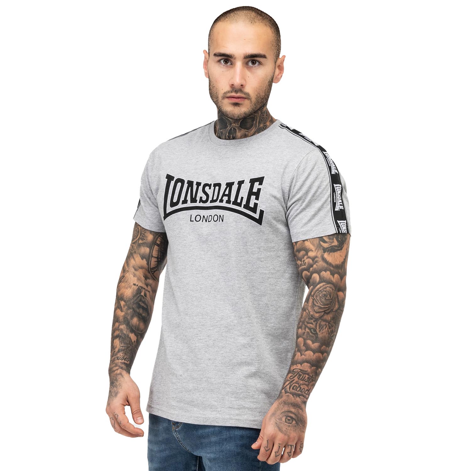 Lonsdale T-Shirt, Vementry, grau