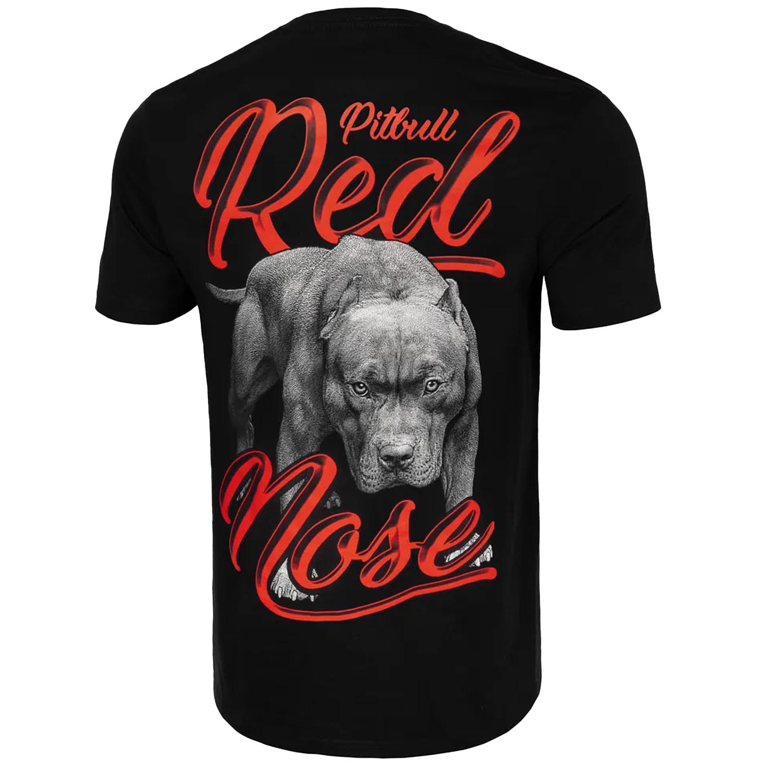 Pit Bull West Coast T-Shirt, Red Nose 23, black-red