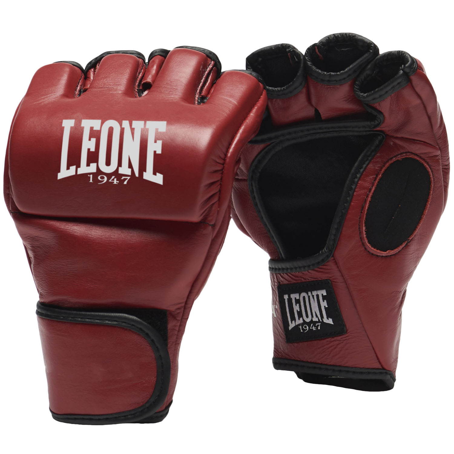 LEONE MMA Boxing Gloves, Contest, GP115, red, S