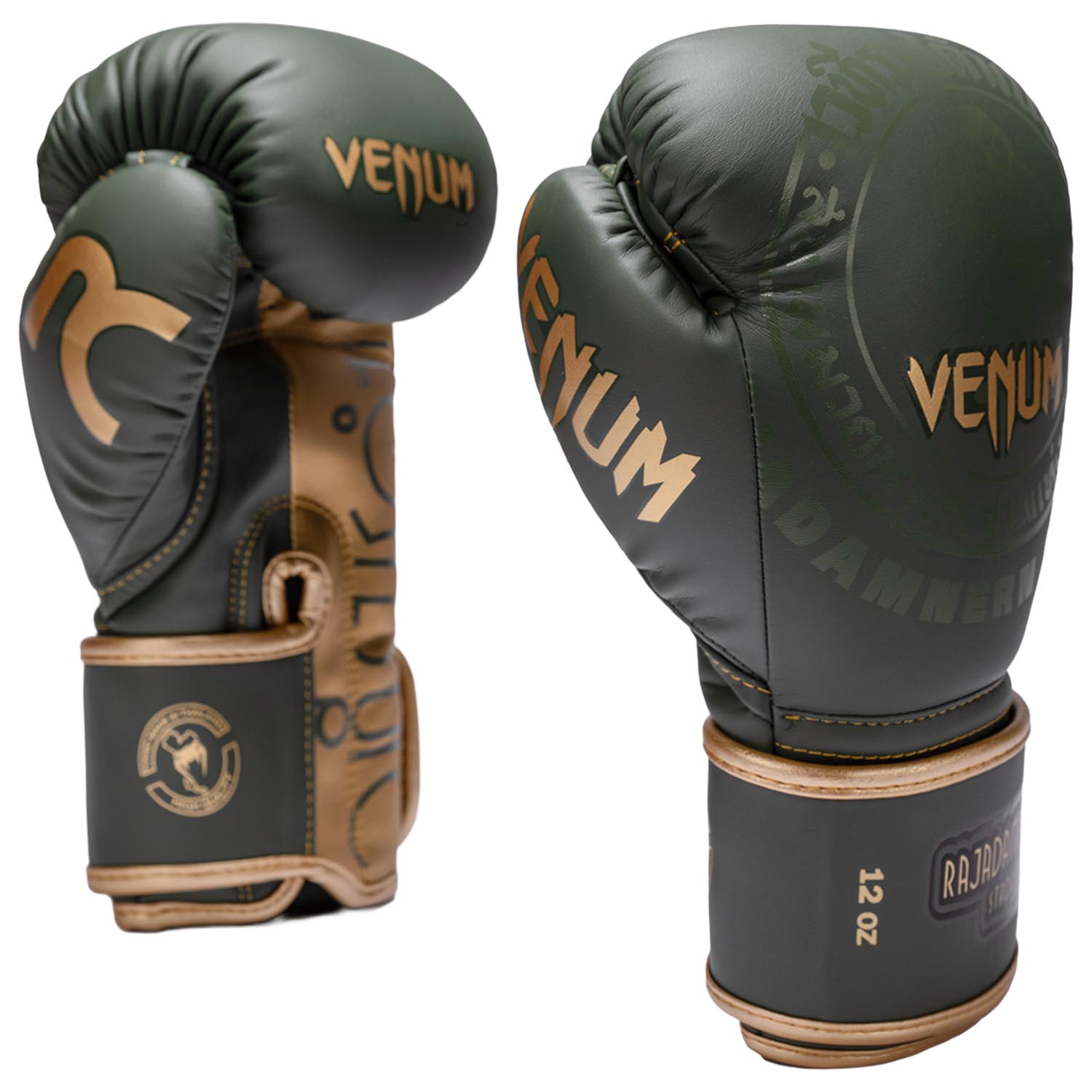 VENUM Boxing Gloves, Rajadamnern, khaki-gold, 10 Oz