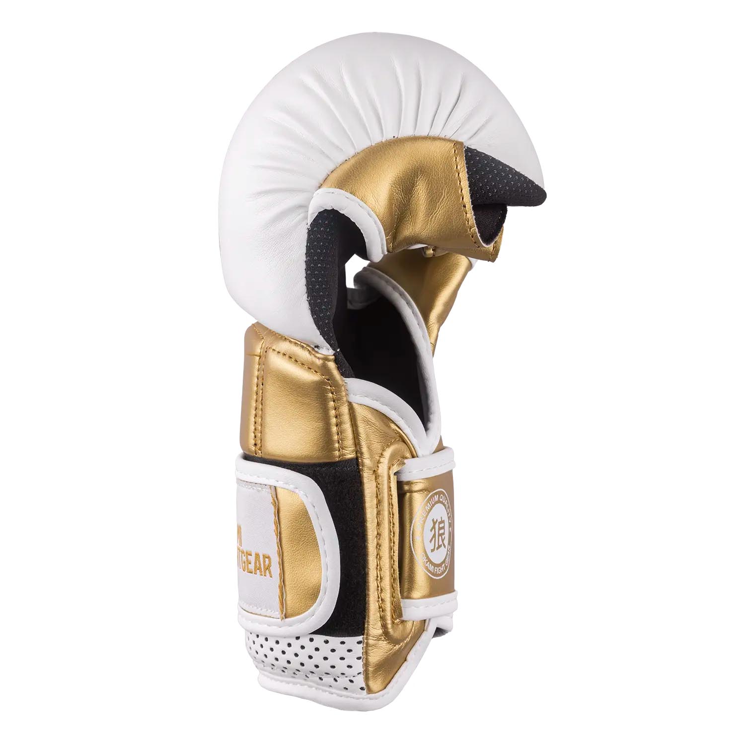 OKAMI MMA Sparring Gloves, Unity, white-gold, XXL