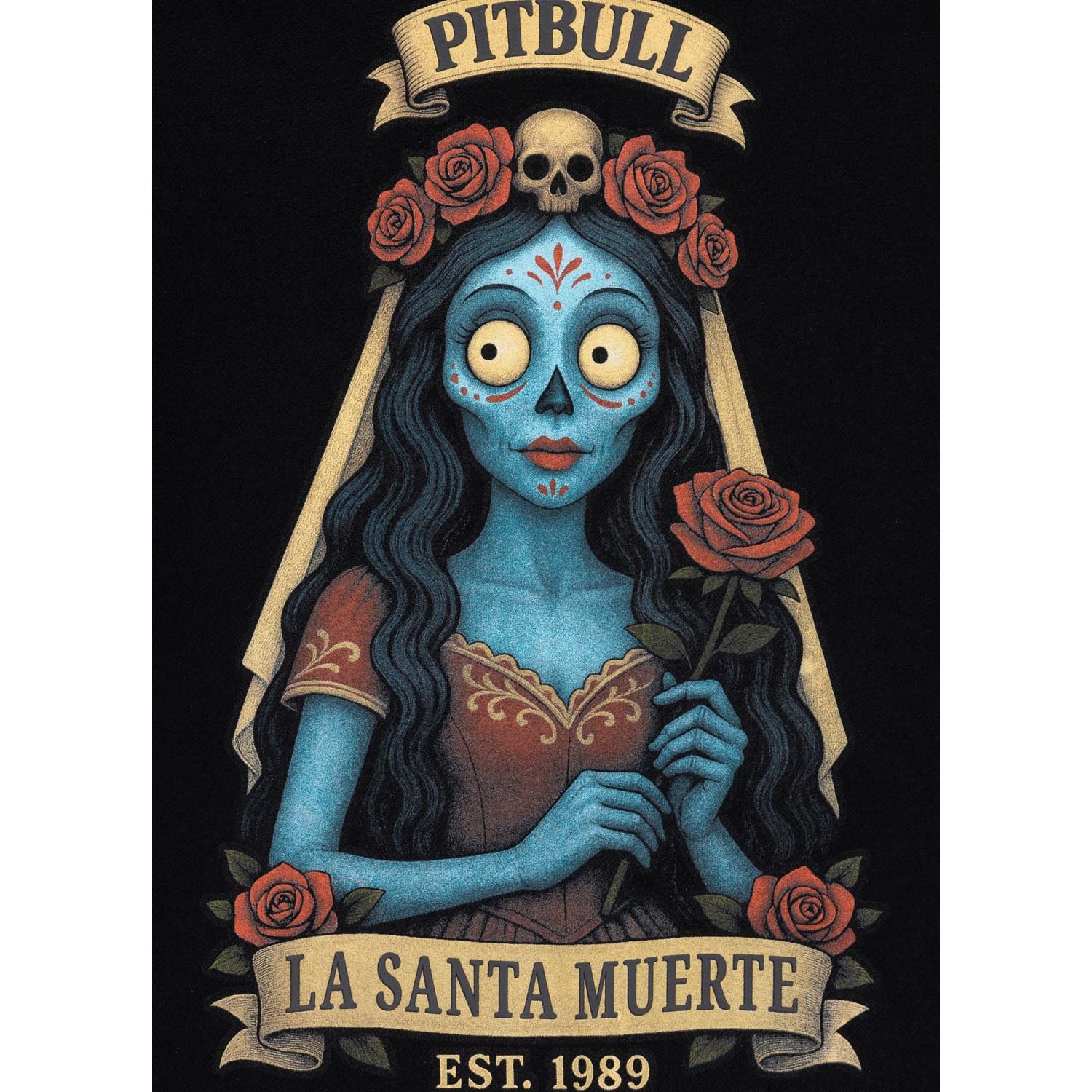 Pit Bull West Coast Hoody, Women, La Santa Muerte, black, XS