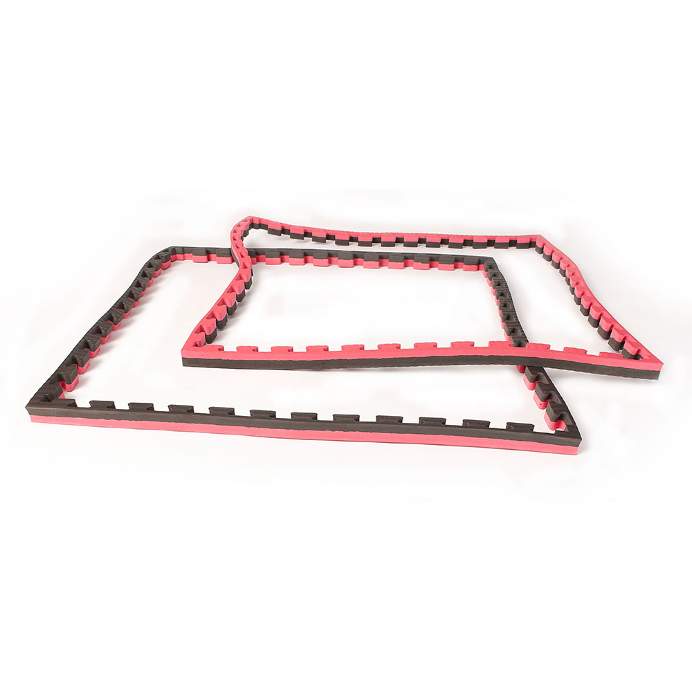 Ju-Sports Puzzle Mat, Econo Tatami, black-red, 2 cm