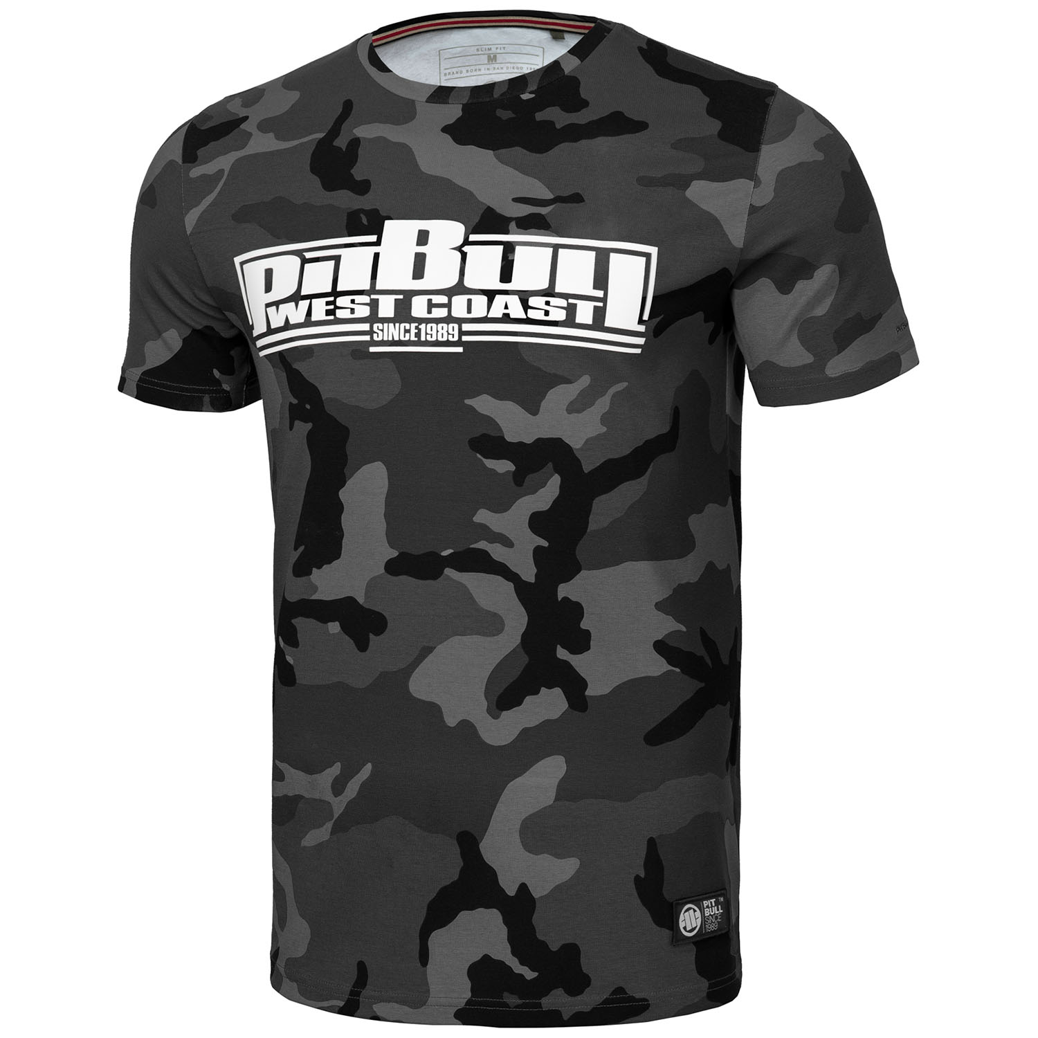 Pit Bull West Coast, T-Shirt, Classic Boxing Slim Fit, camo-schwarz
