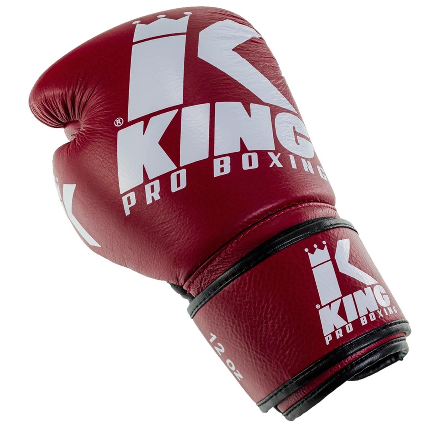 KING PRO BOXING Boxing Gloves, Platinum 4, red, 14 Oz