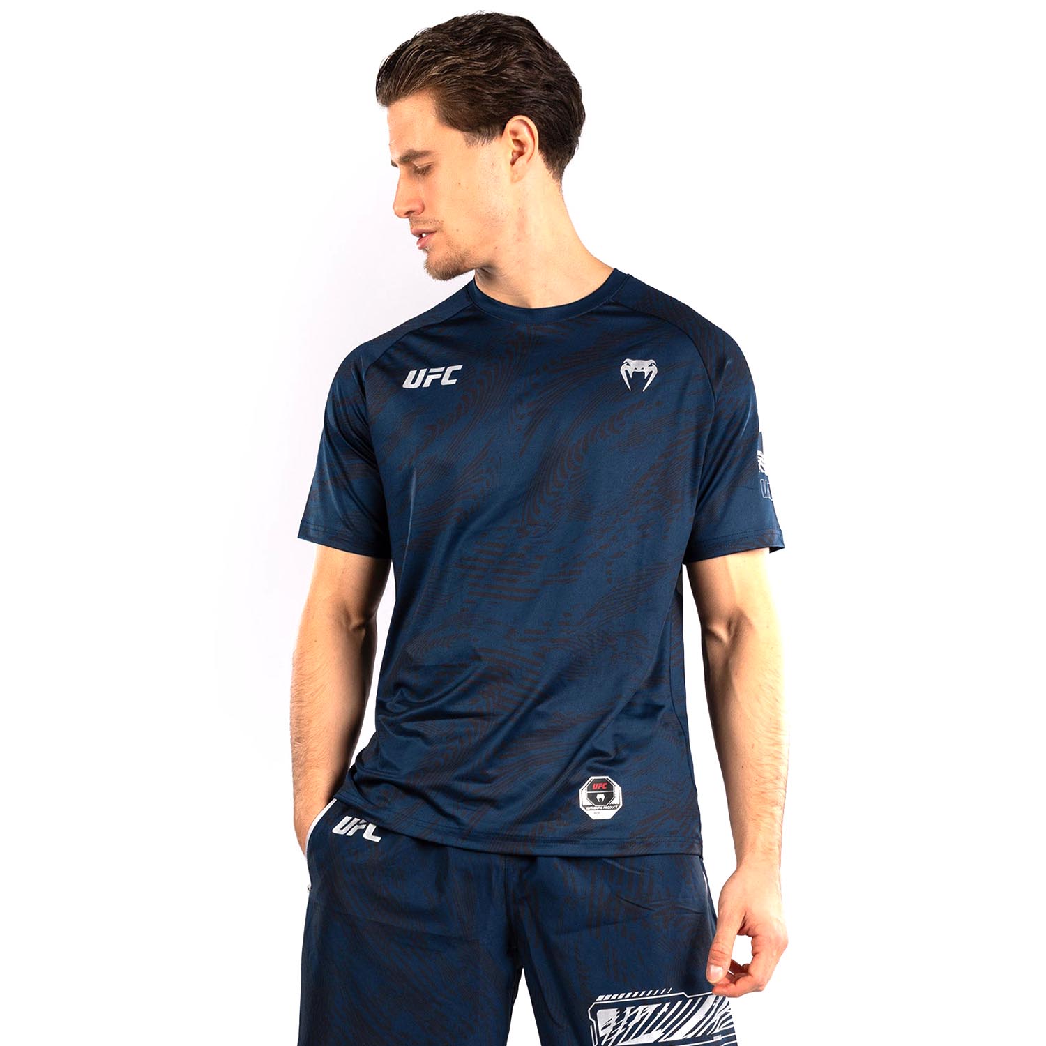 VENUM Dry Tech T-Shirt, UFC Fusion Fight Week, dunkelblau, XXL