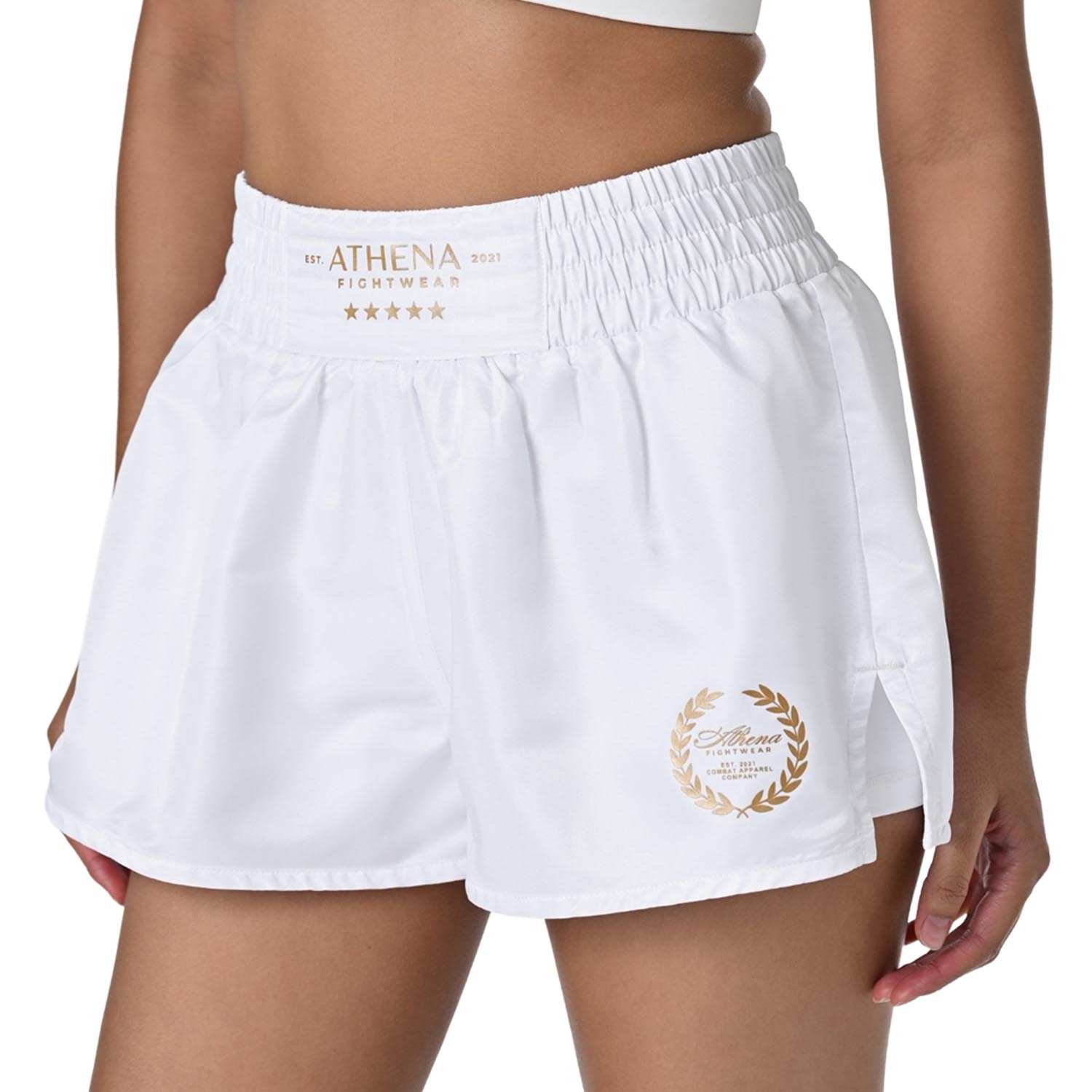 ATHENA Muay Thai Shorts, Women, Hera, white-gold, L