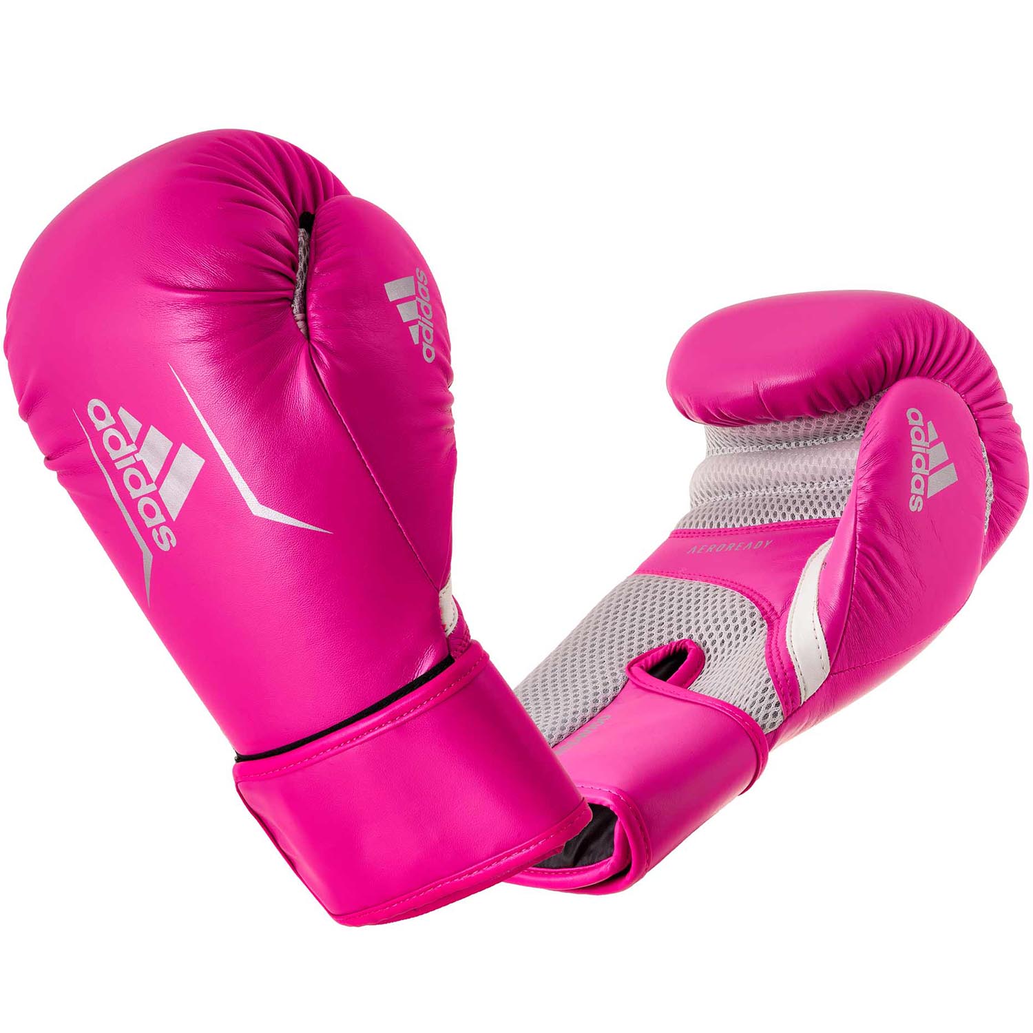 adidas Boxhandschuhe, Speed100, pink-silber