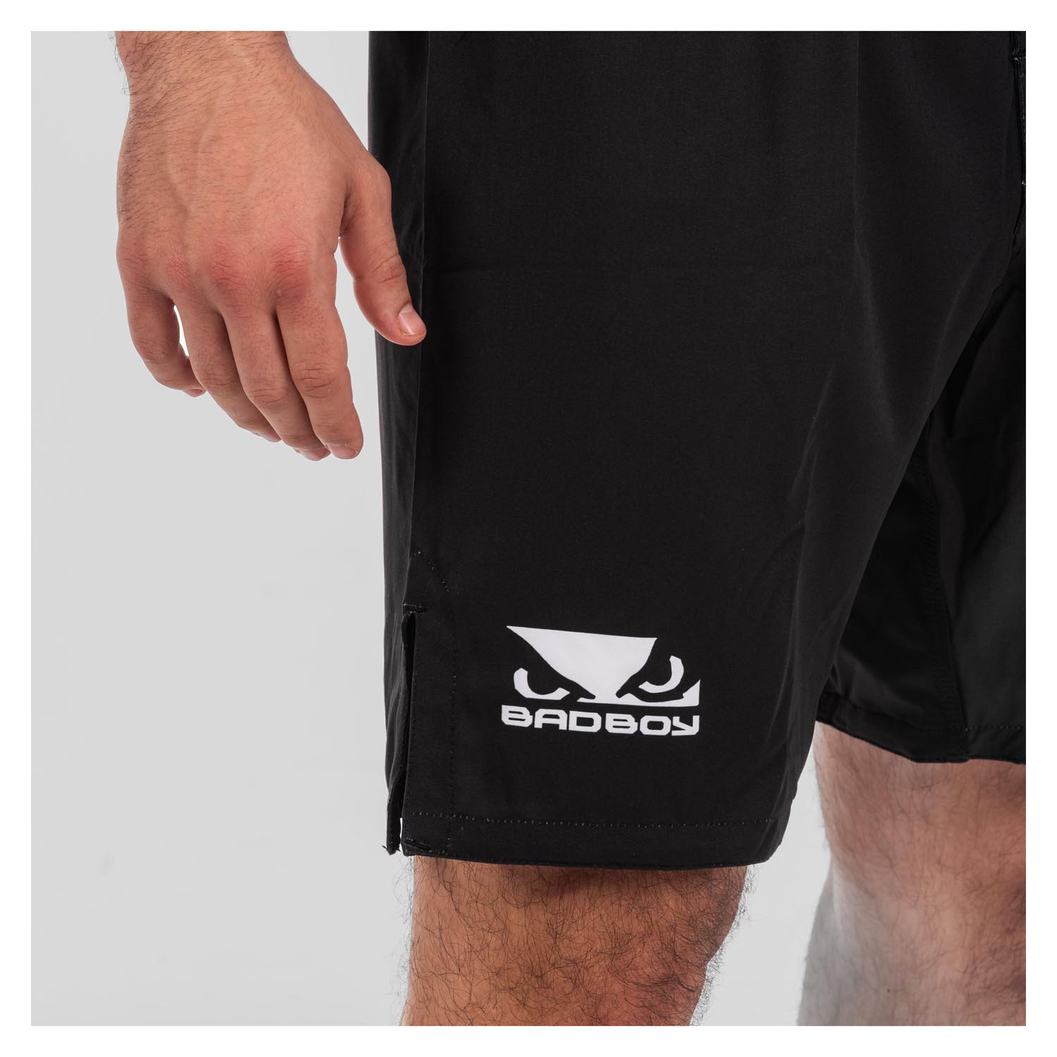 Bad Boy MMA Fight Shorts, Logo, Classic, black-white, XXL