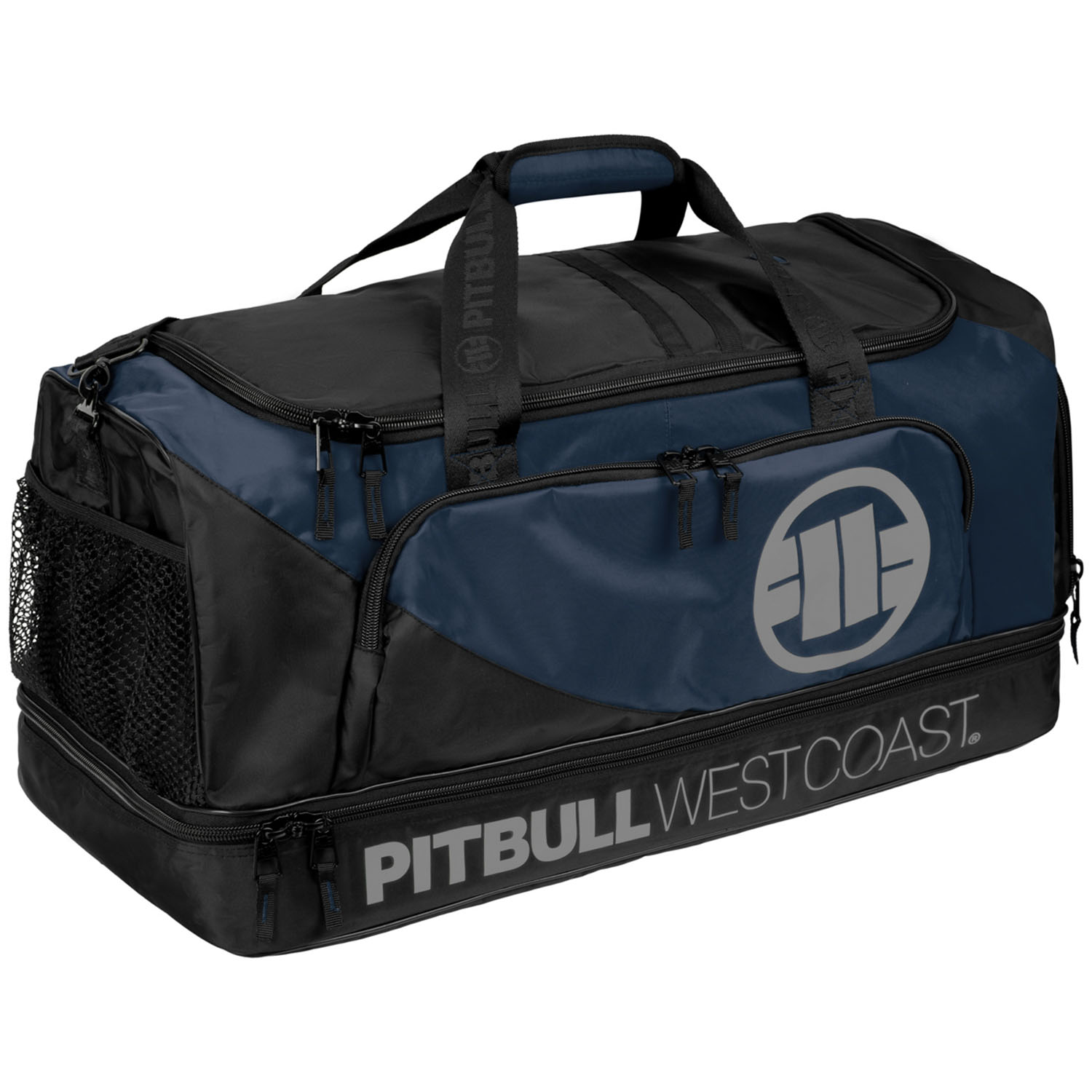Pit Bull West Coast, Sport Bag, Big Duffle Bag, Logo TNT, black-navy