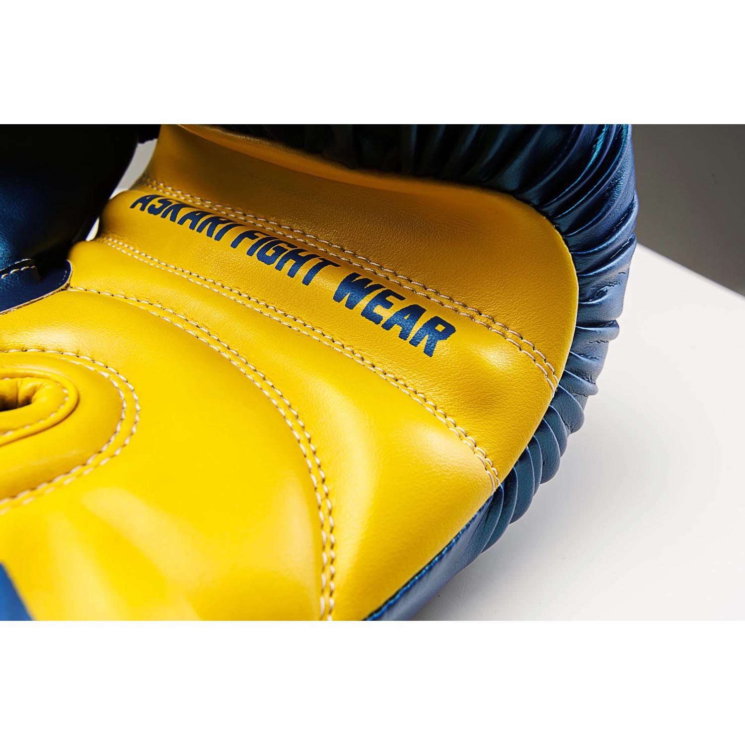 ASKARI Boxing Gloves, Sunstorm, blue-yellow, 16 Oz