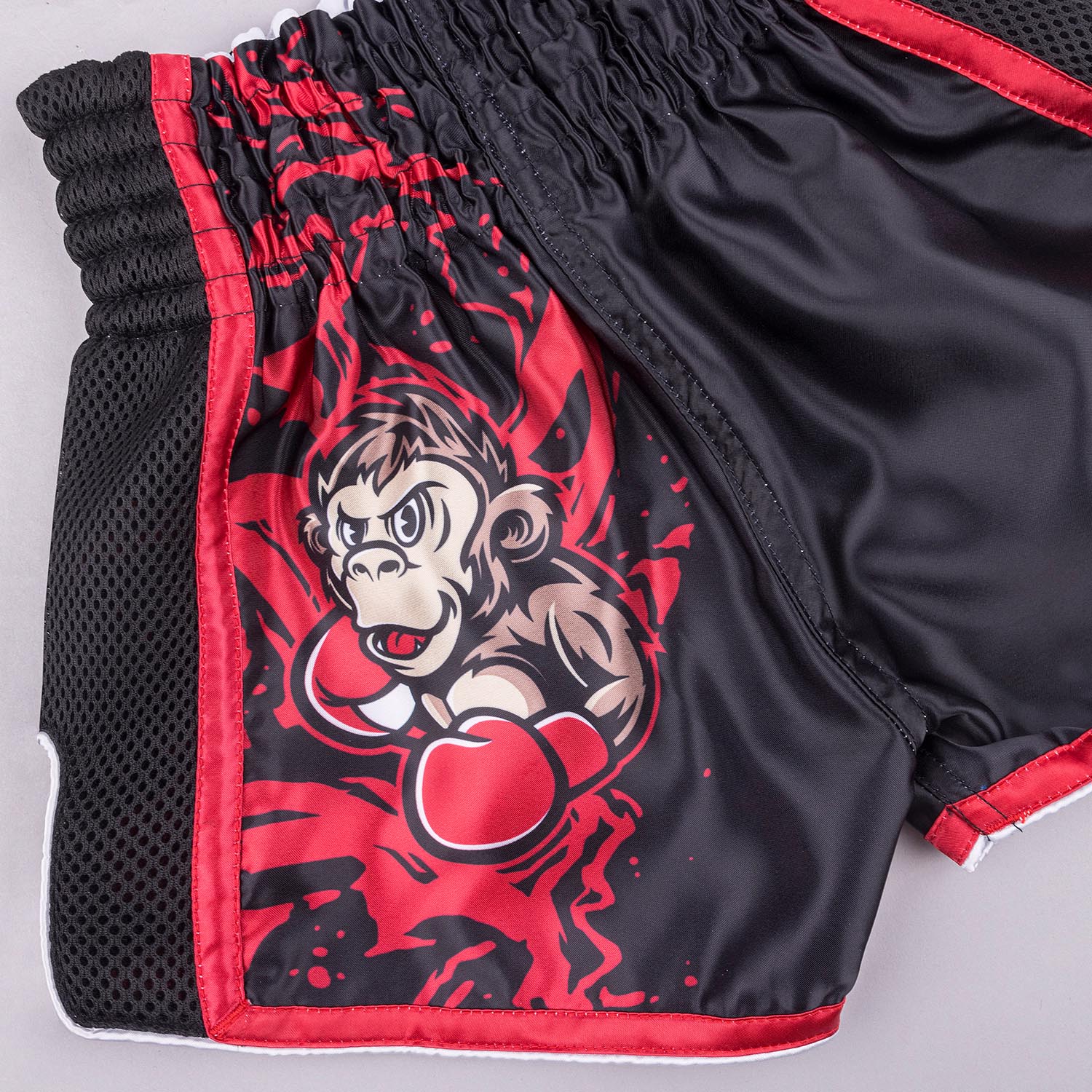 8 WEAPONS Muay Thai Shorts, Kids, Joe, black-red, 8-10 Y