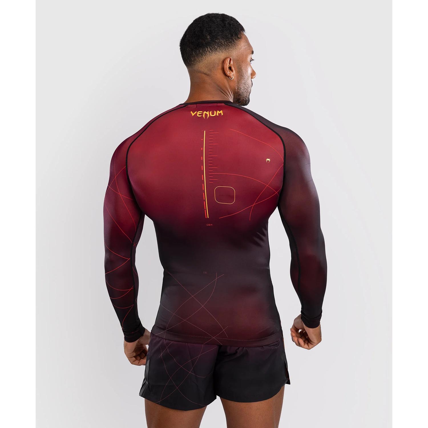 VENUM Rashguard, L/S, Tactical XT, winered-gold, XXL