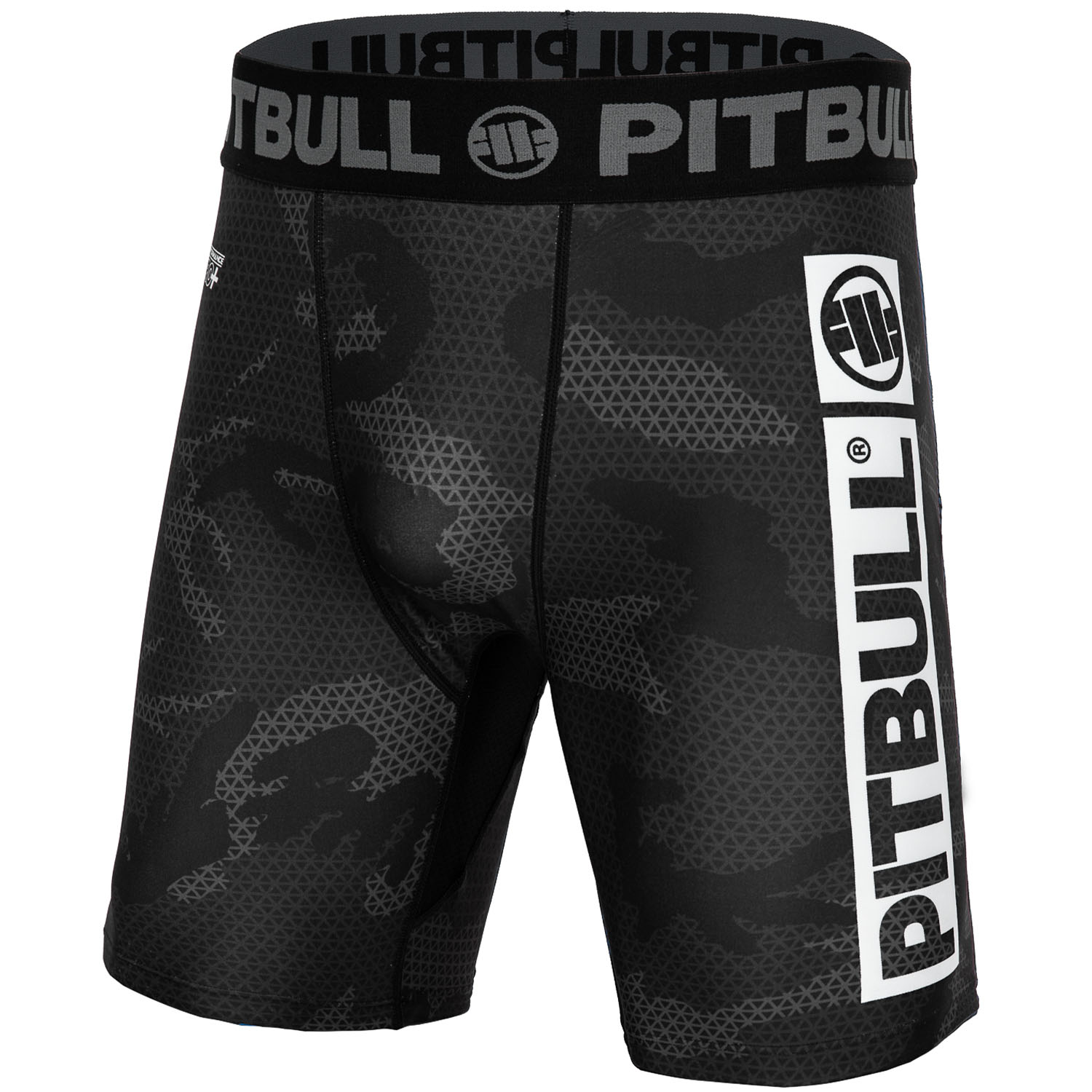 Pit Bull West Coast Compression Shorts, Net-camo Hilltop 2, schwarz-camo