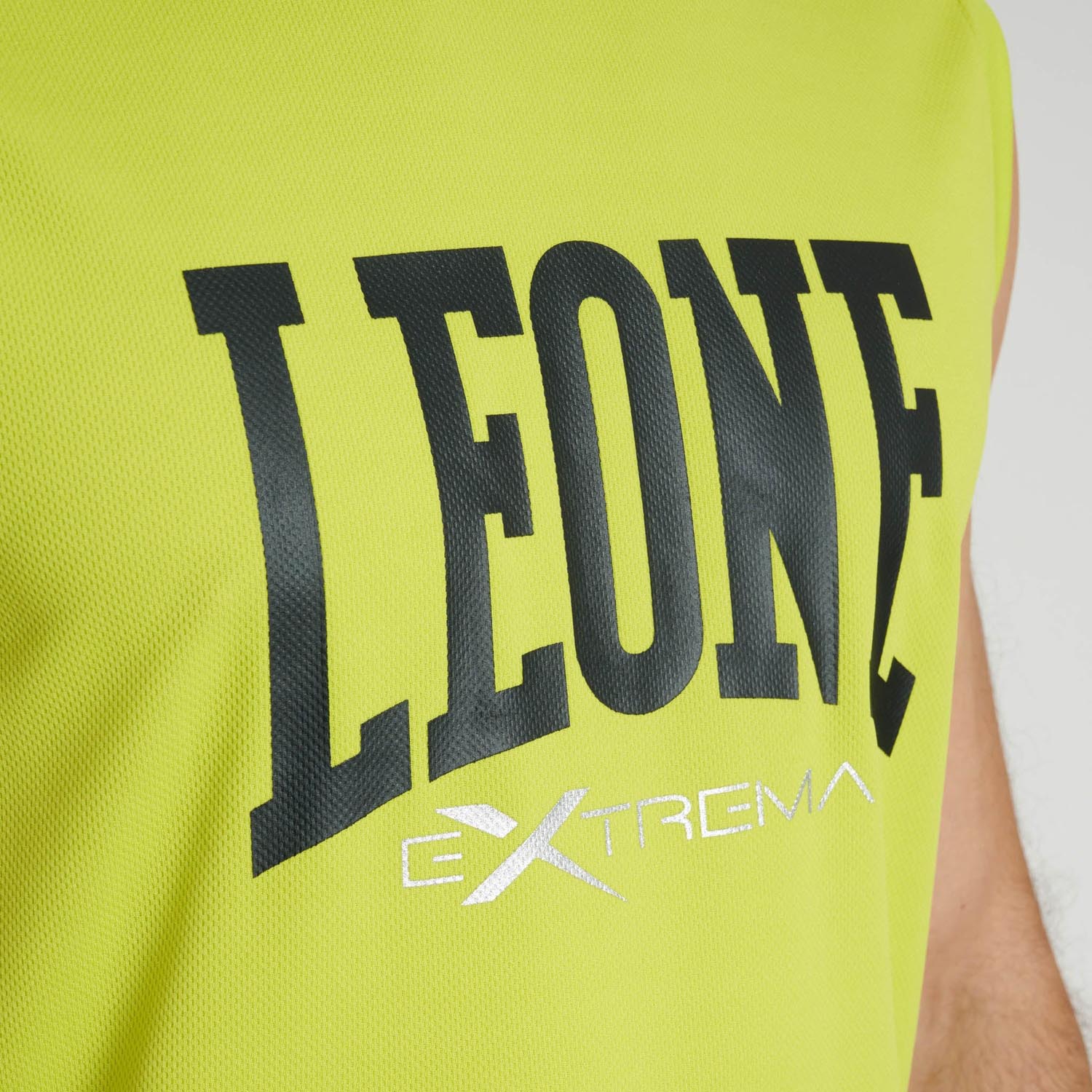 LEONE Tank Top, Logo, yellow-black, S