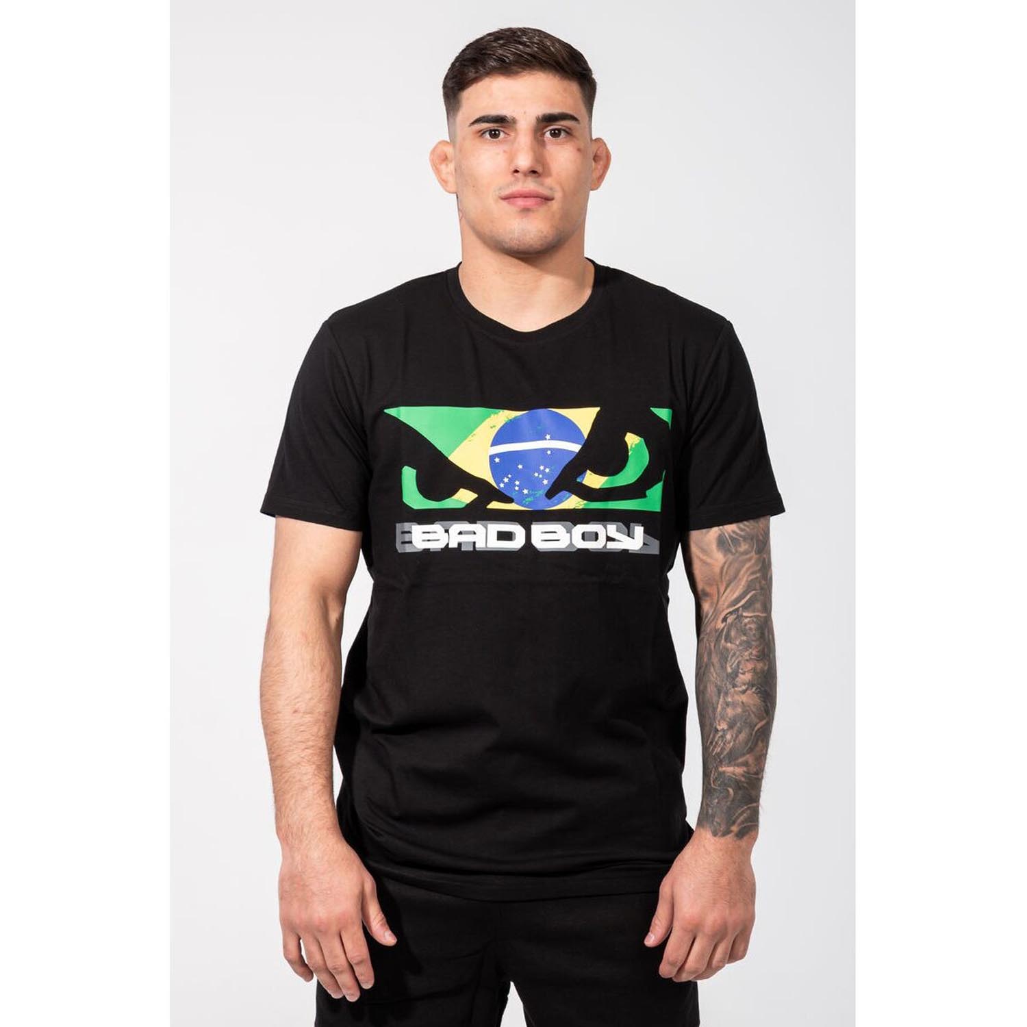 Bad Boy T-Shirt, Brazilian Flag, black, XXL