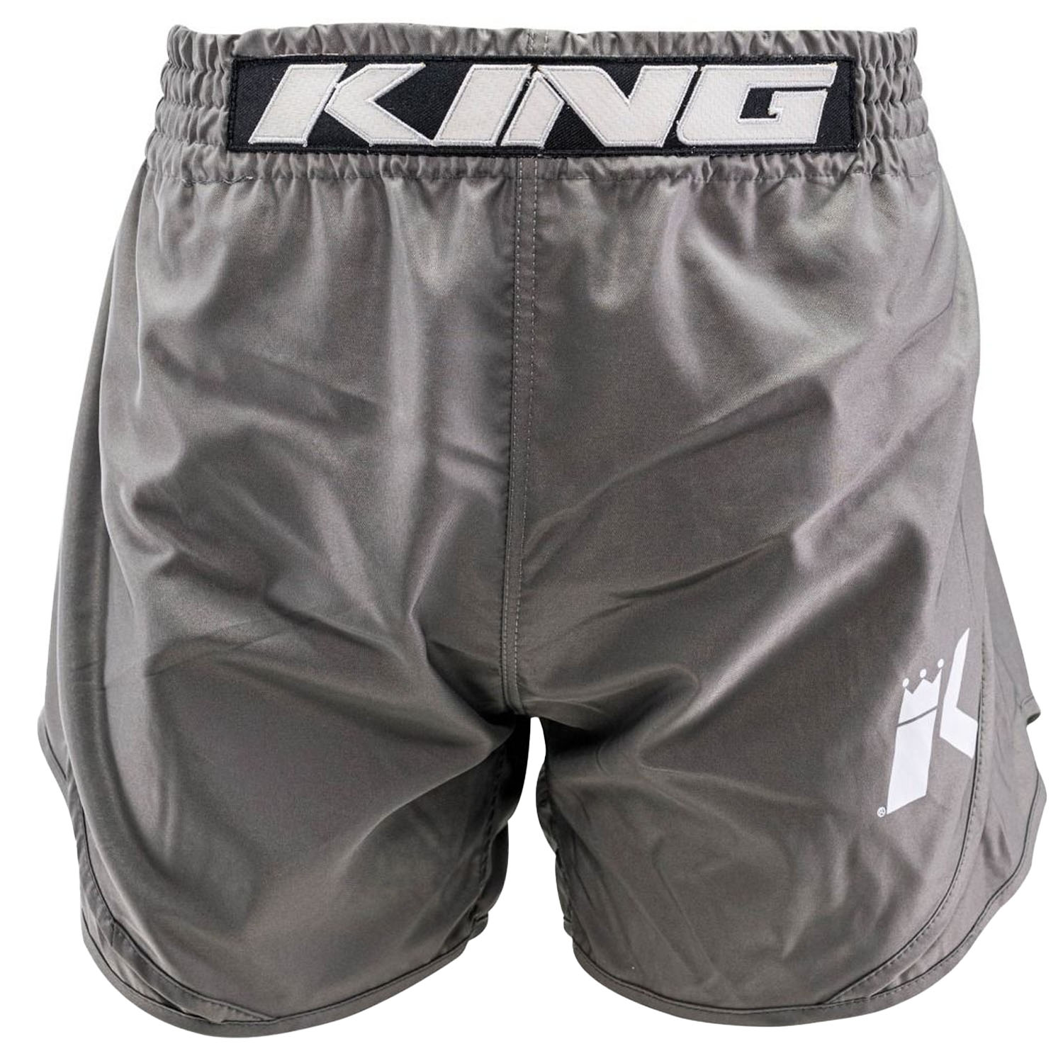 KING PRO BOXING Muay Thai Shorts, Classic, grey, S