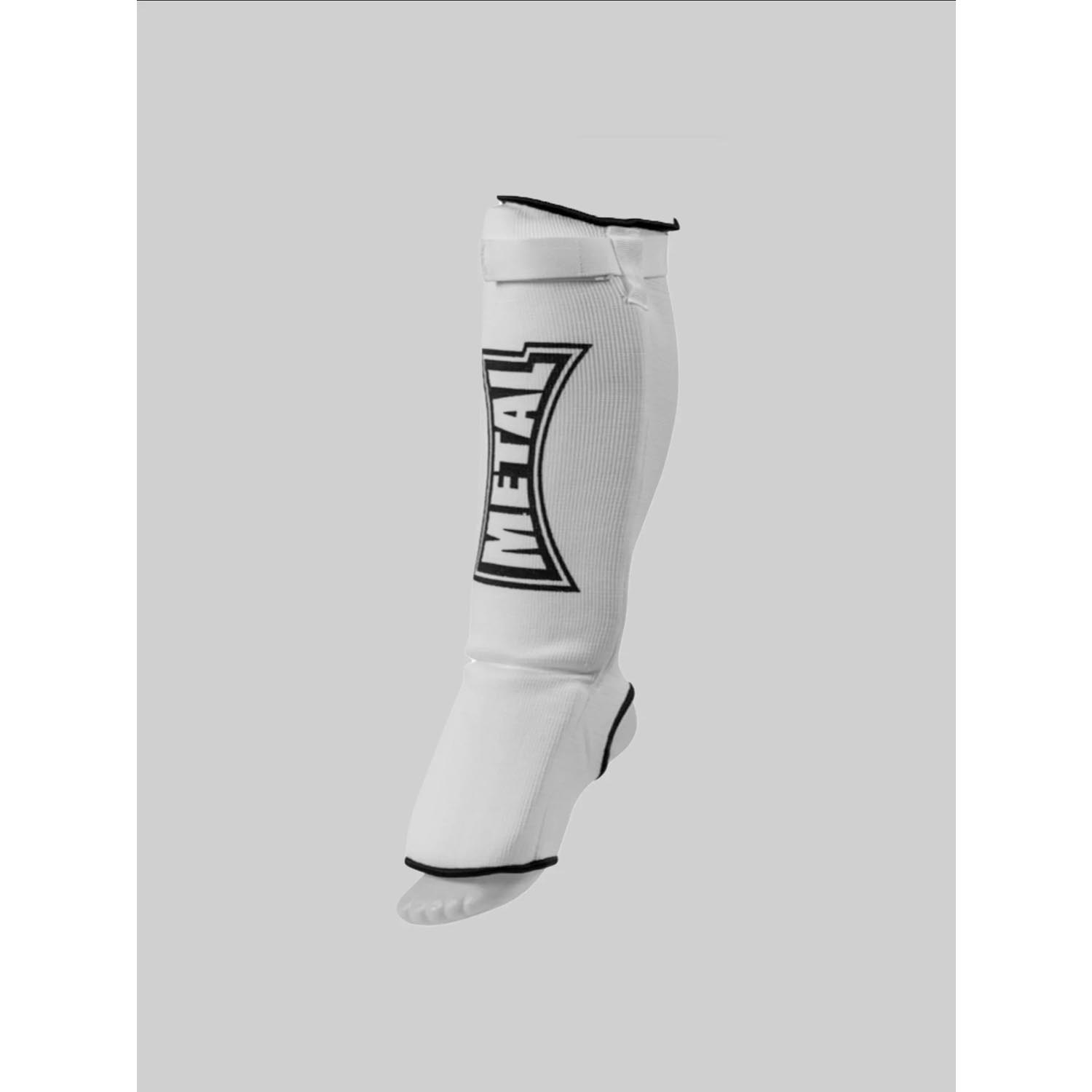 Metal Boxe Shin Guard, Kids, Cotton, white, XS