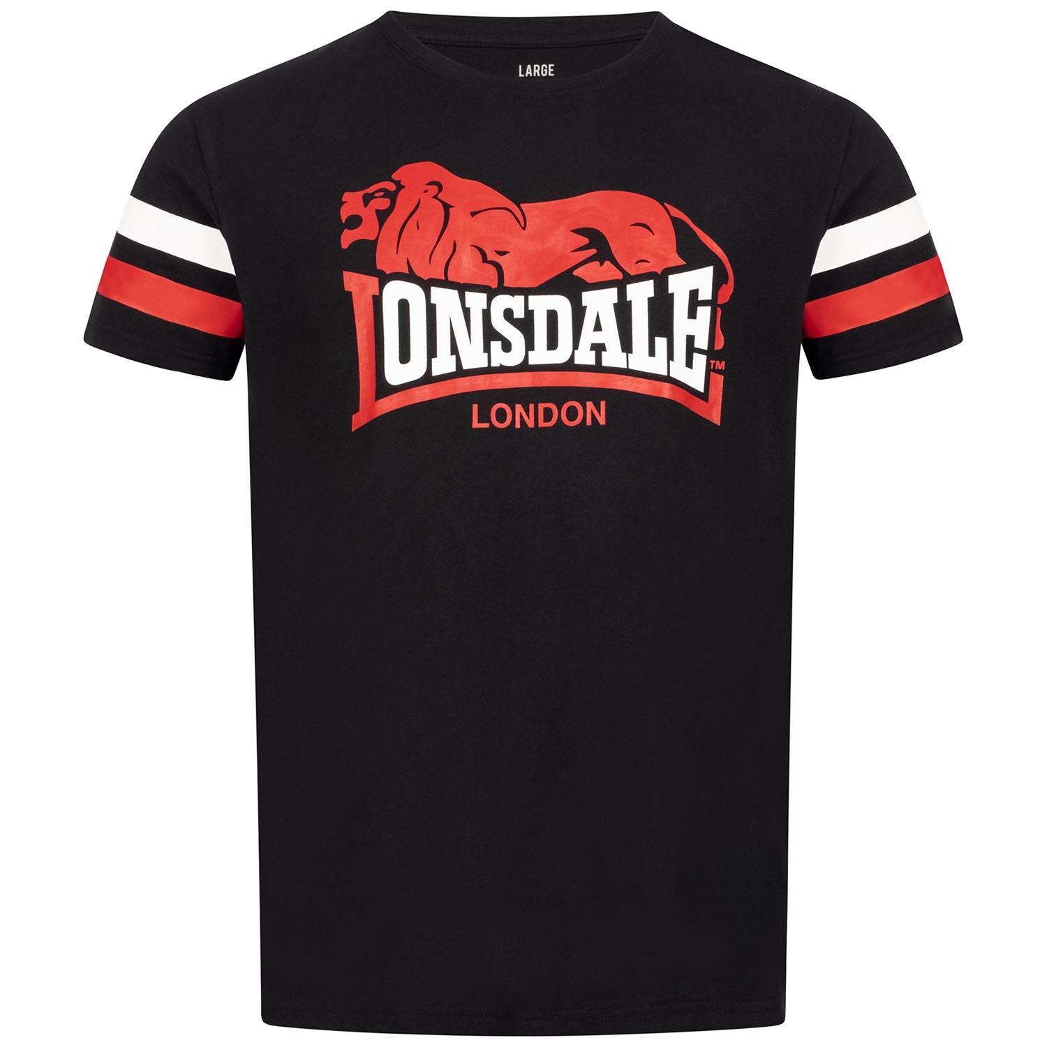 Lonsdale T-Shirt, Kilmington, schwarz-rot
