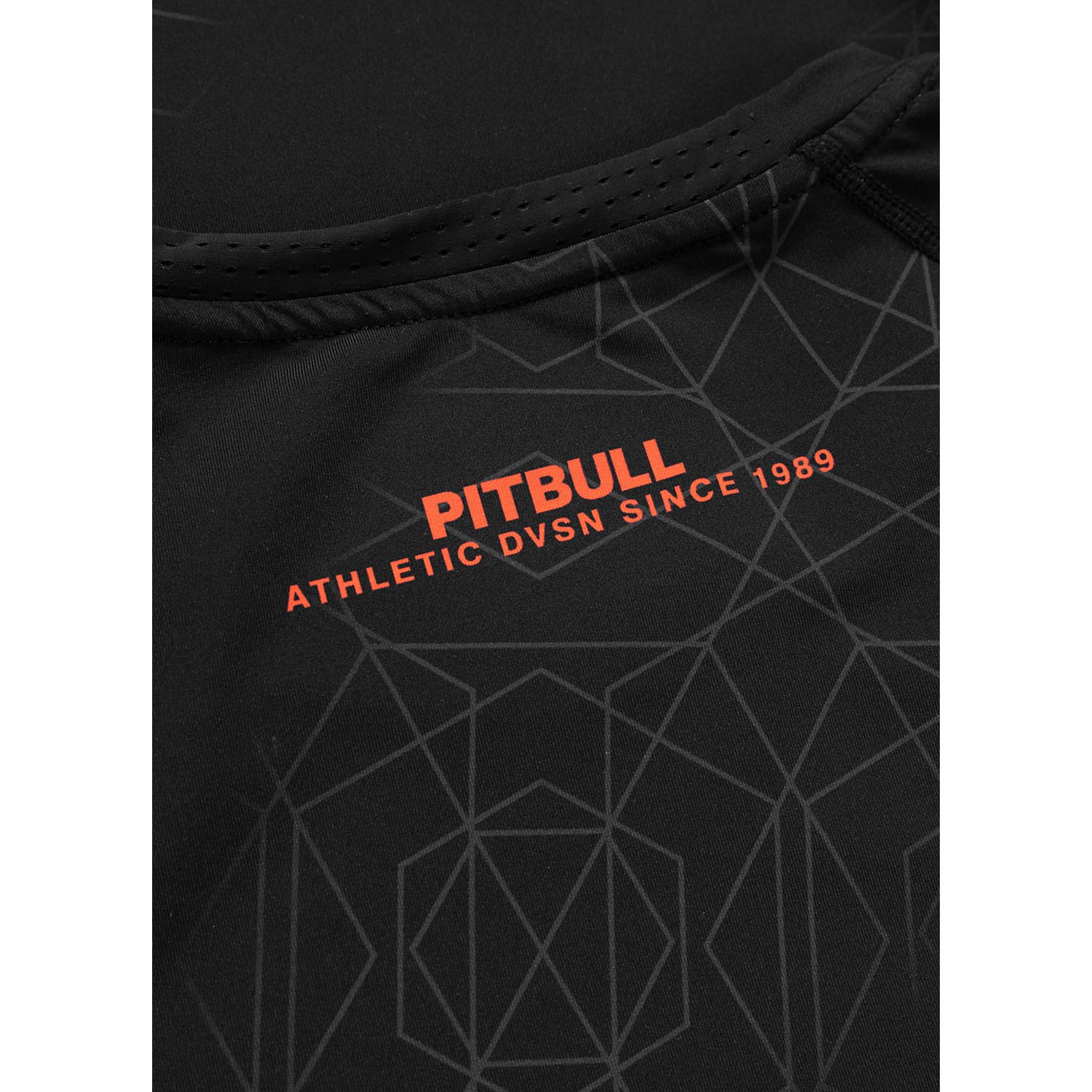 Pit Bull West Coast Rashguard, S/S, Ray, red, XXXL