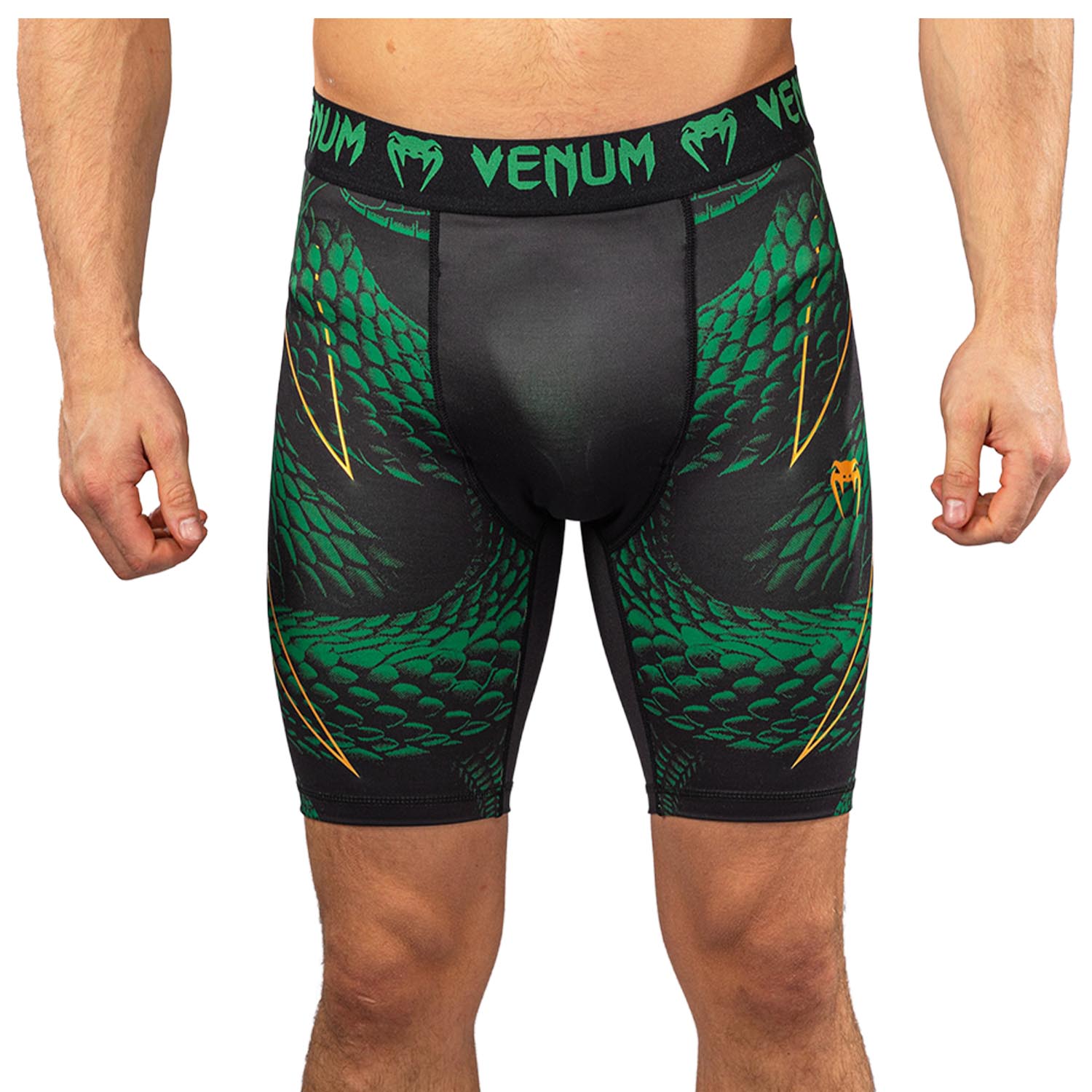 VENUM Compression Shorts, Matupa, black-green-gold, S