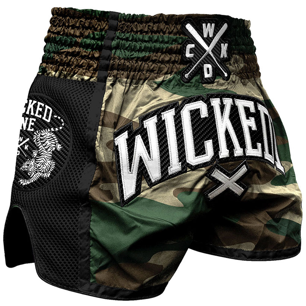 Wicked One Muay Thai Shorts, Cross, camo, XXL | XXL | 840153-5
