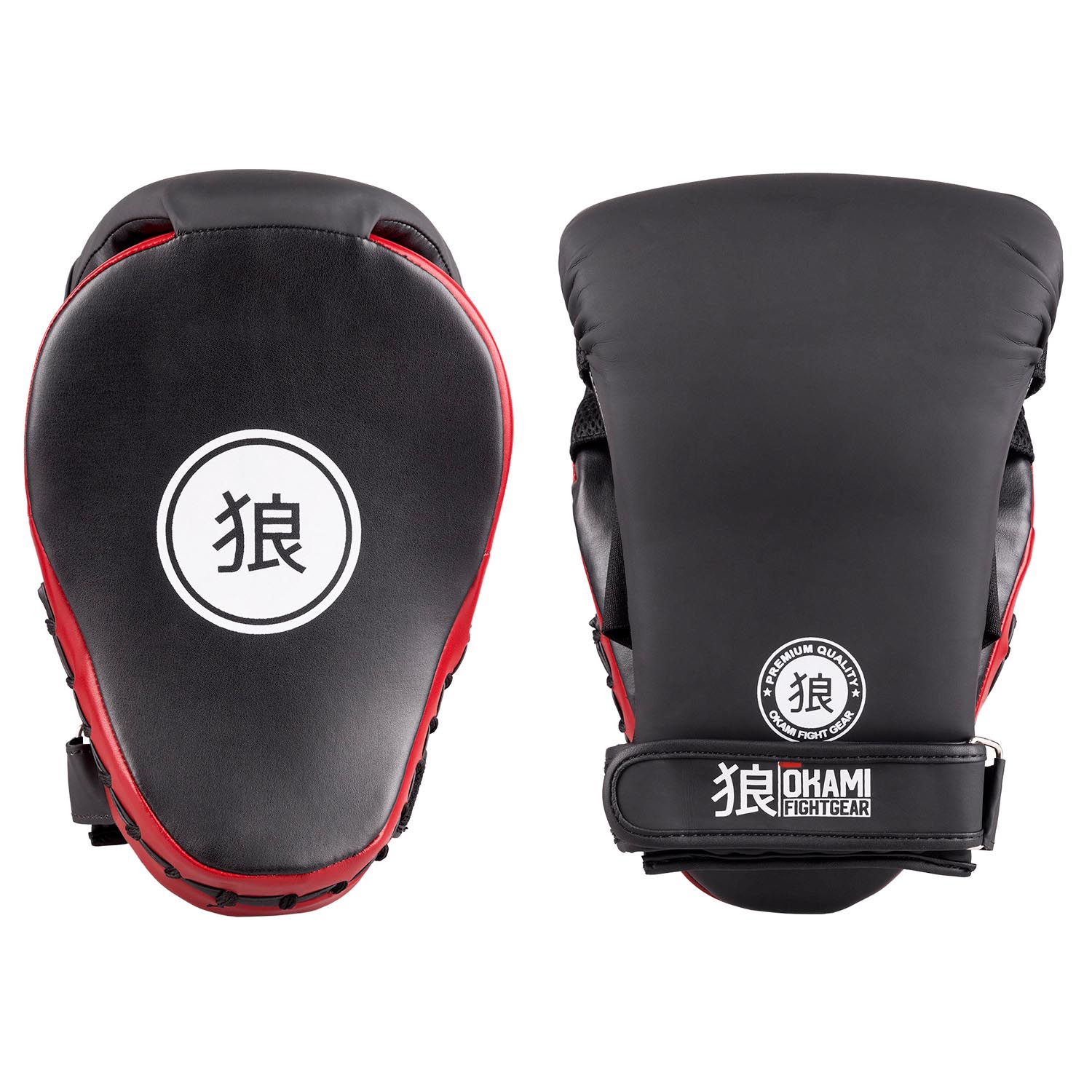 OKAMI Focus Mitts, Coach, Gym Series, black-red