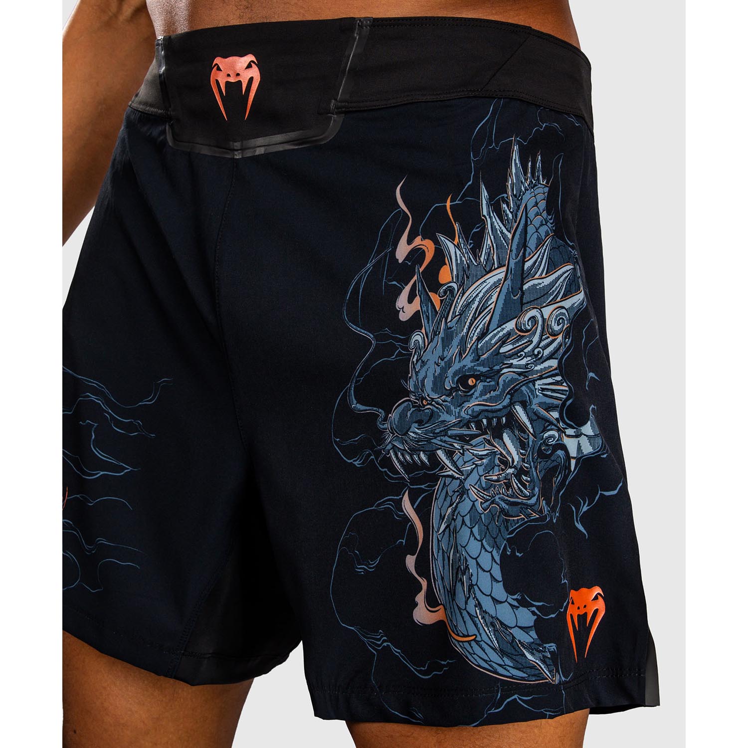 VENUM MMA Fight Shorts, Thunder Dragon, black-gray, M