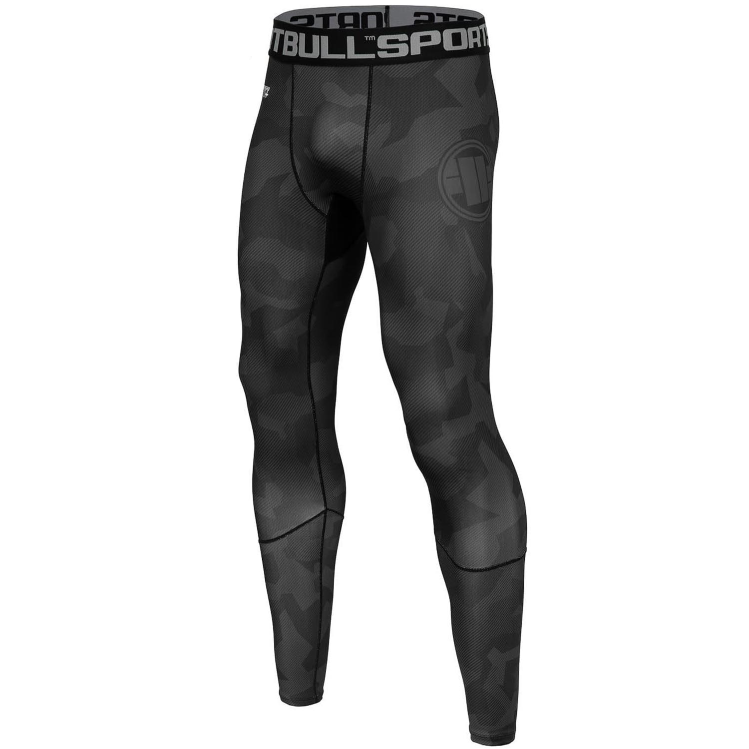 Pit Bull West Coast Compression Pants, Dillard, camo-schwarz