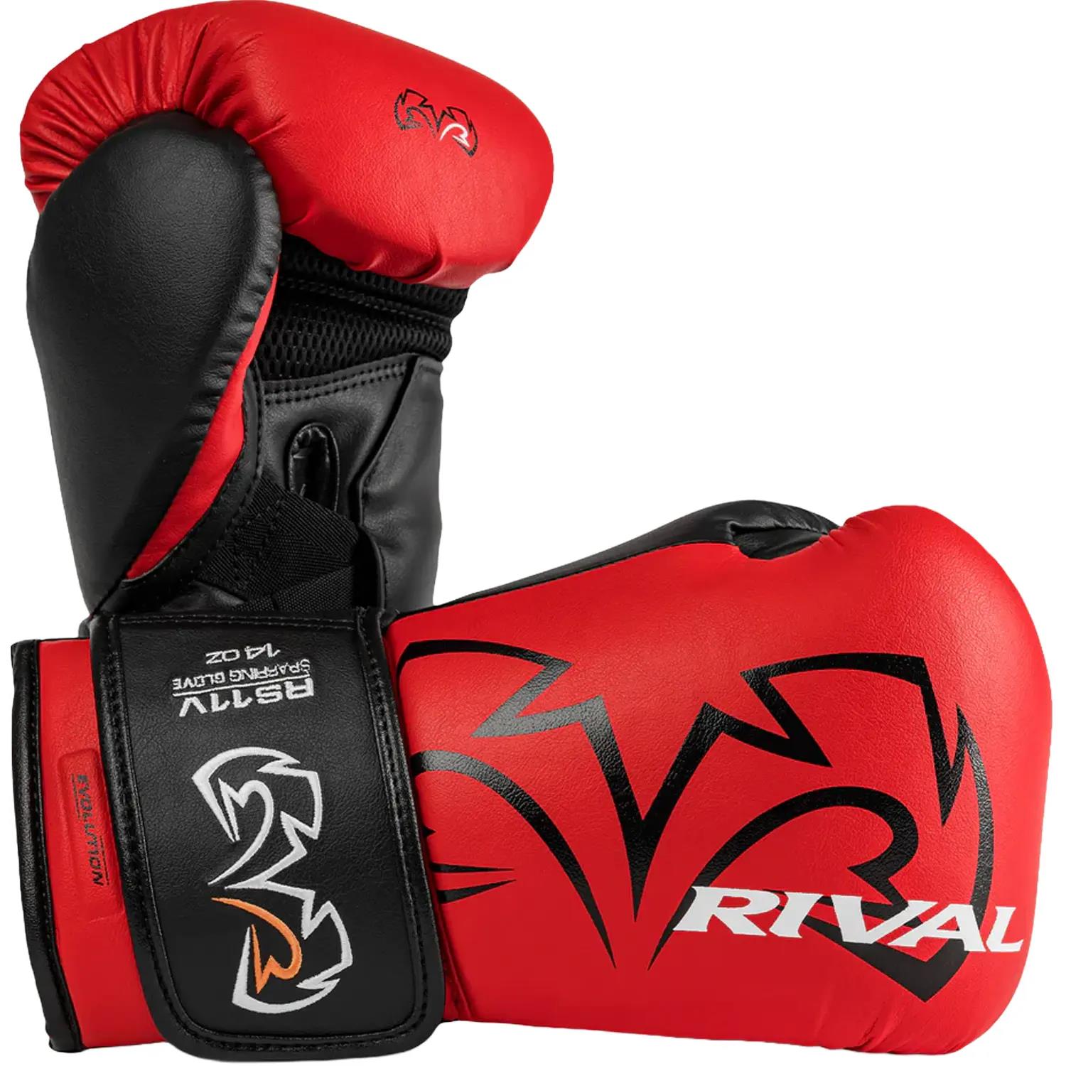 Rival Boxing Gloves, RS11V, Evolution, red, 14 Oz