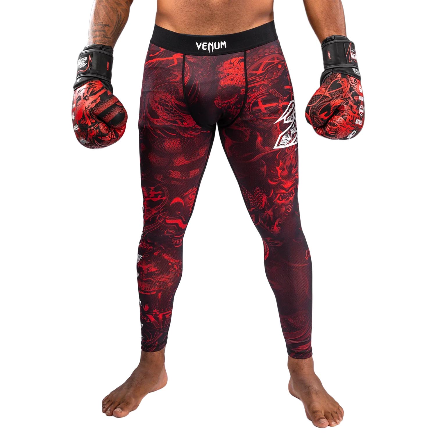 VENUM Compression Pants, 20Th Anniversary, black-red, S