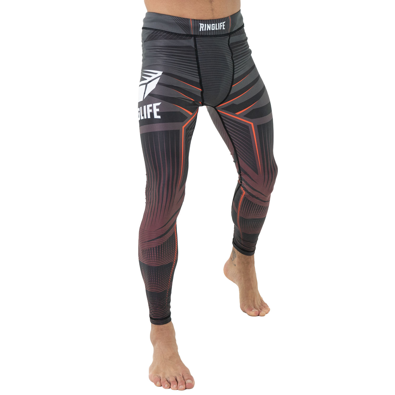 RINGLIFE Compression Pants - Octaring black-red