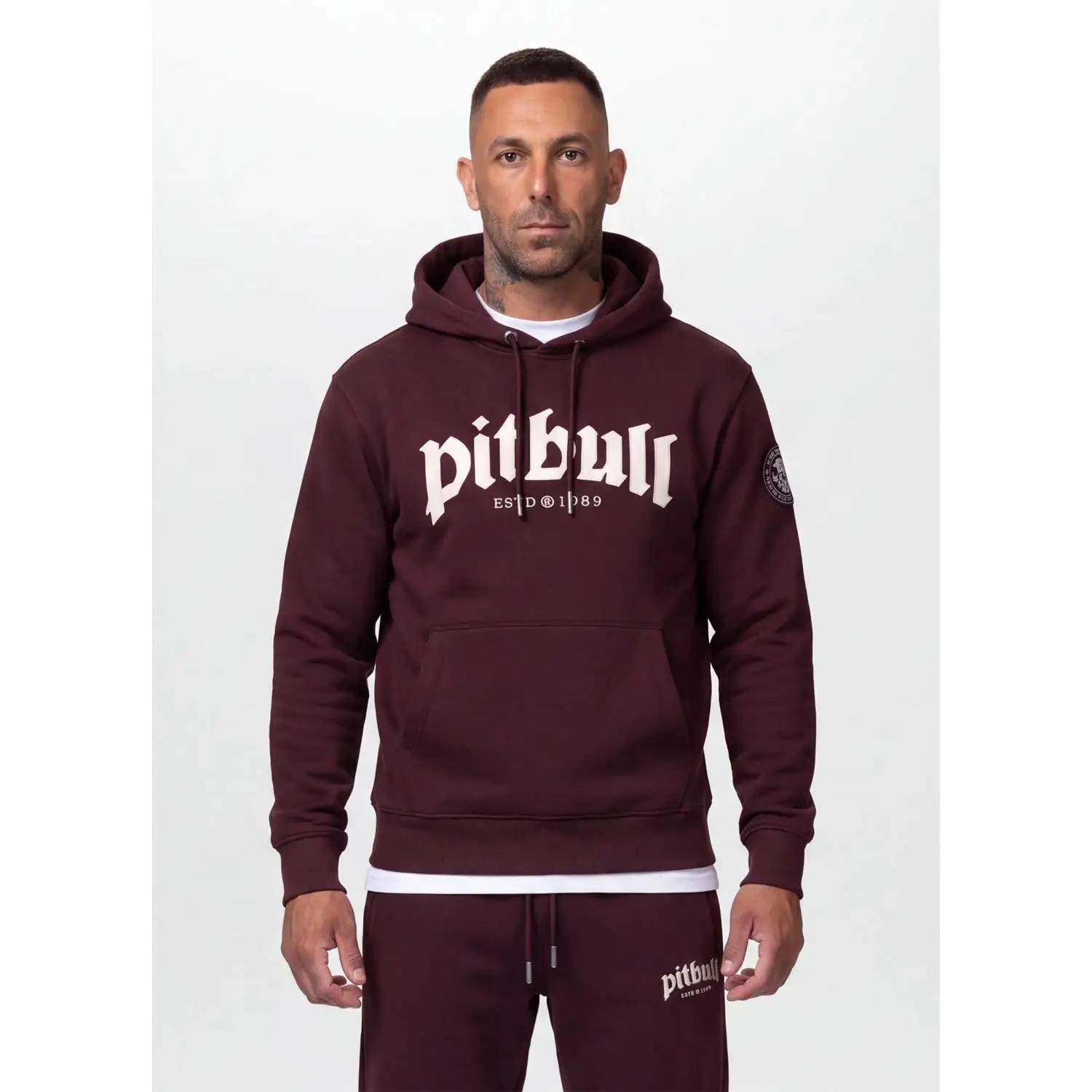 Pit Bull West Coast Hoody, Taylor, winered, XXL