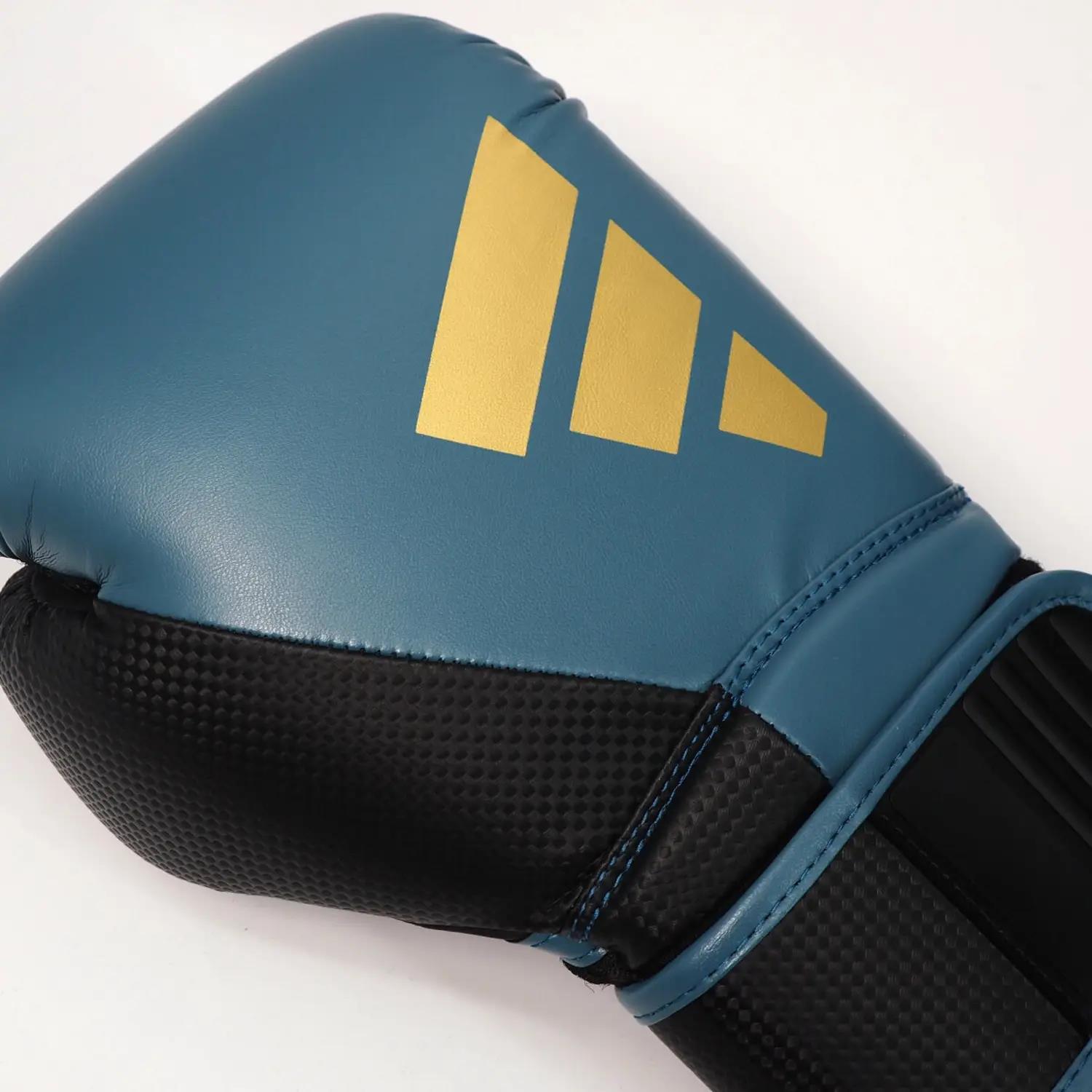 adidas Boxing Gloves, Power 50, petrol-gold, 16 Oz