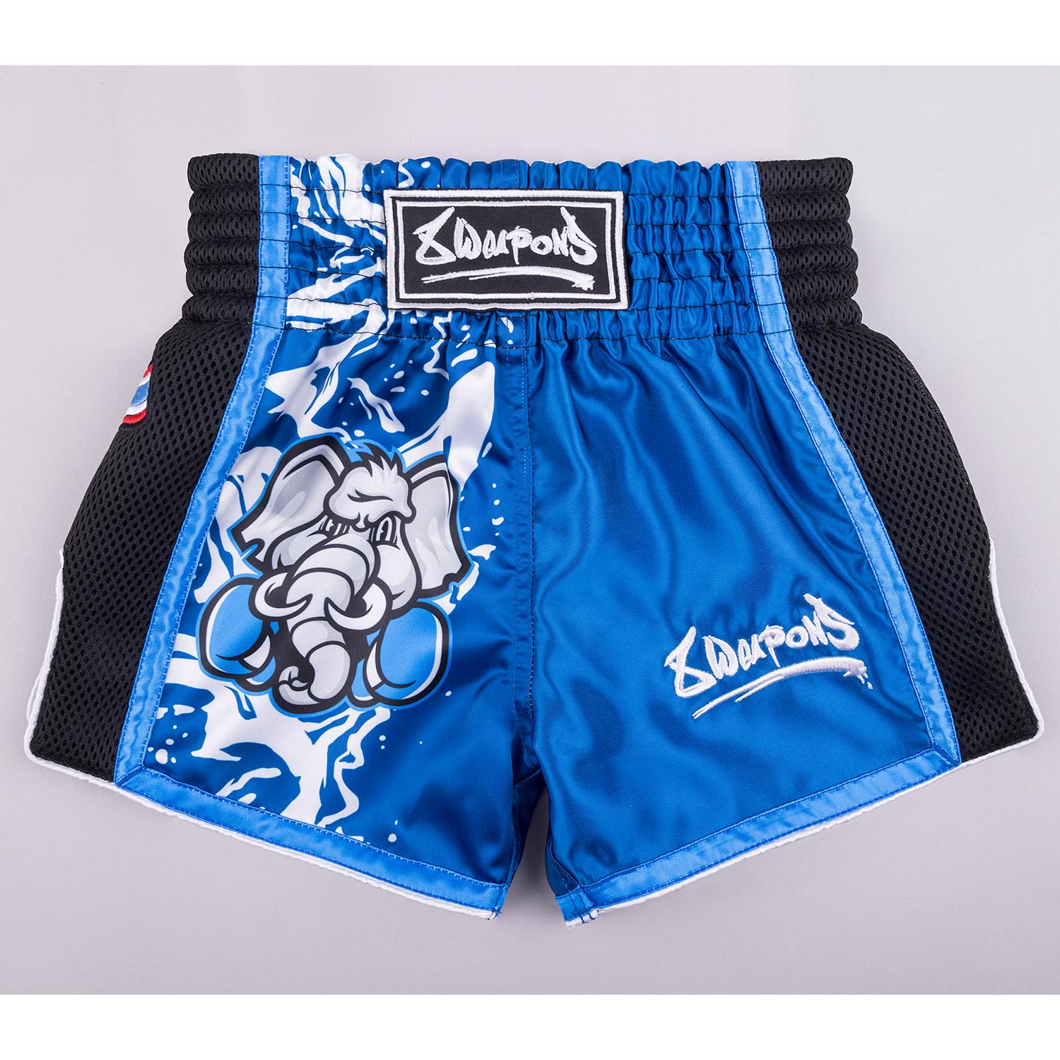 8 WEAPONS Muay Thai Shorts, Kids, Jipe, blue, 4-6 Y