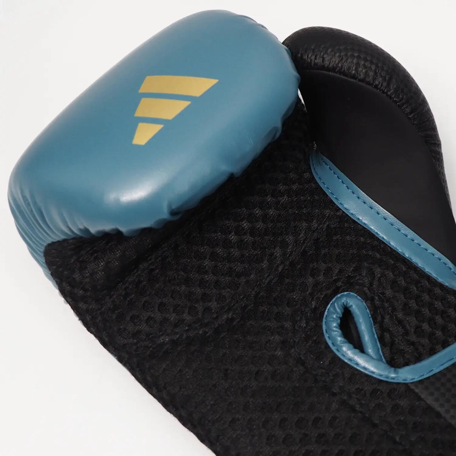 adidas Boxing Gloves, Power 50, petrol-gold, 16 Oz