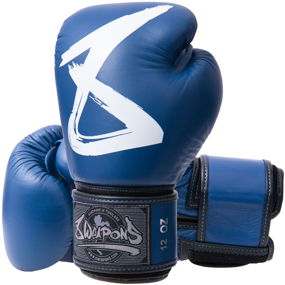 8 WEAPONS Boxing Gloves, BIG 8 Premium, navy, 10 Oz