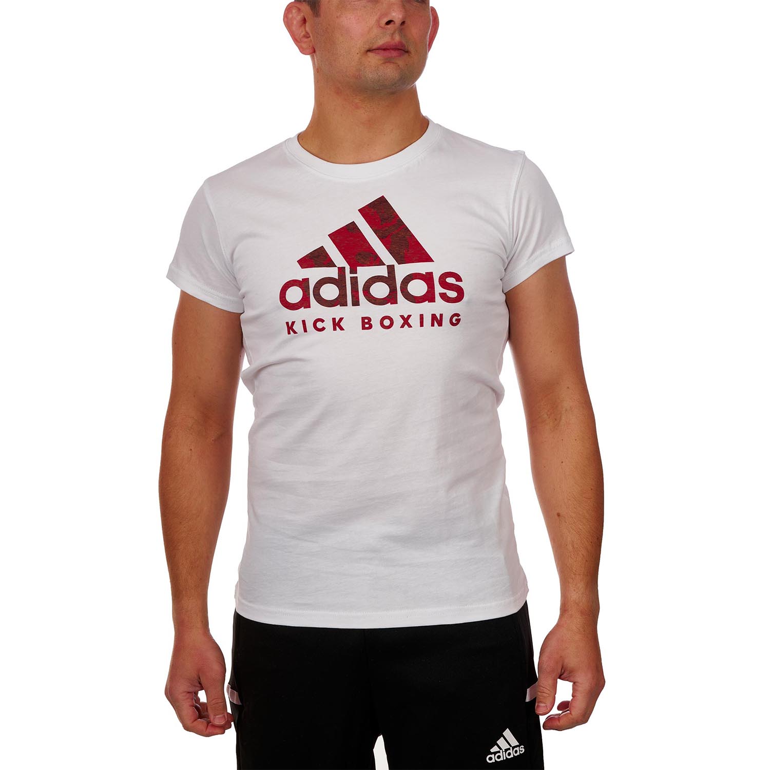adidas T-Shirt, Badge Of Sport, Kickboxing, weiß, L