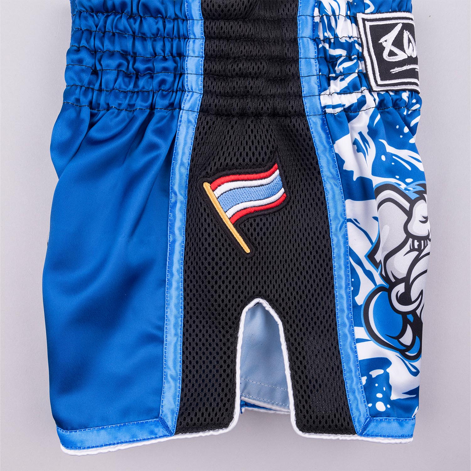 8 WEAPONS Muay Thai Shorts, Kids, Jipe, blue, 3-4 Y