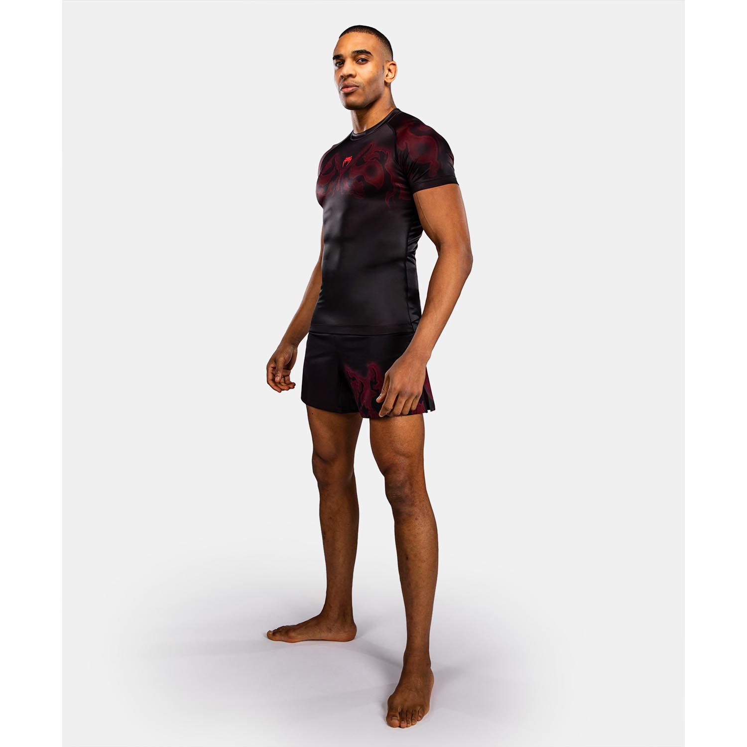 VENUM Rashguard, S/S, Spectre, black-red, XXL