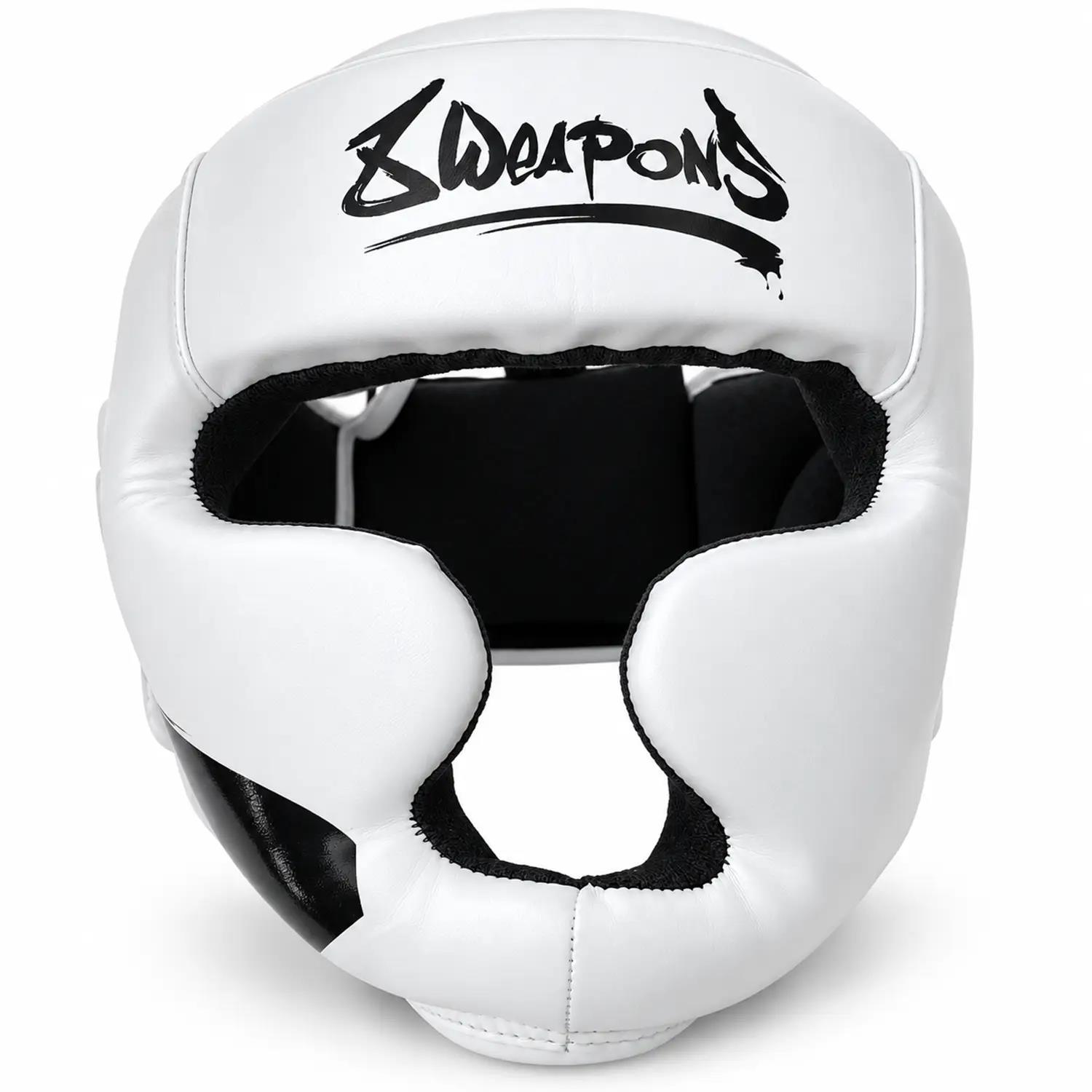 8 WEAPONS Head Guard, Unlimited 2.0, white-black, S/M