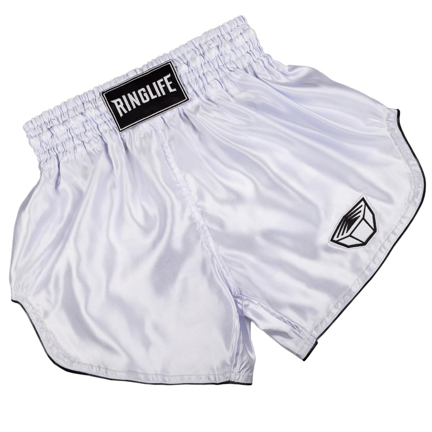 RINGLIFE Muay Thai Shorts, Core, white, S