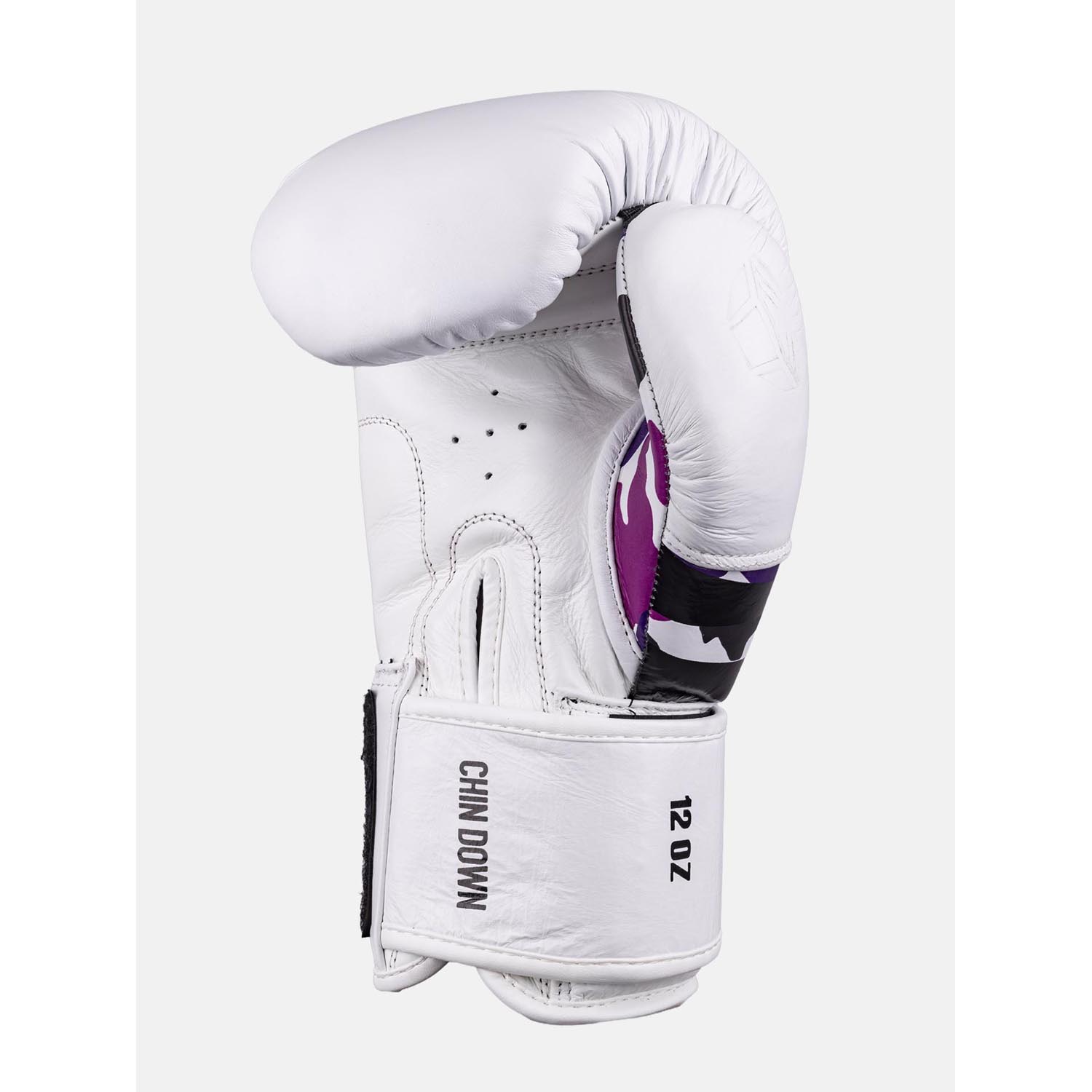 RINGLIFE Boxing Gloves, Unit, white-purple-camo 16 Oz