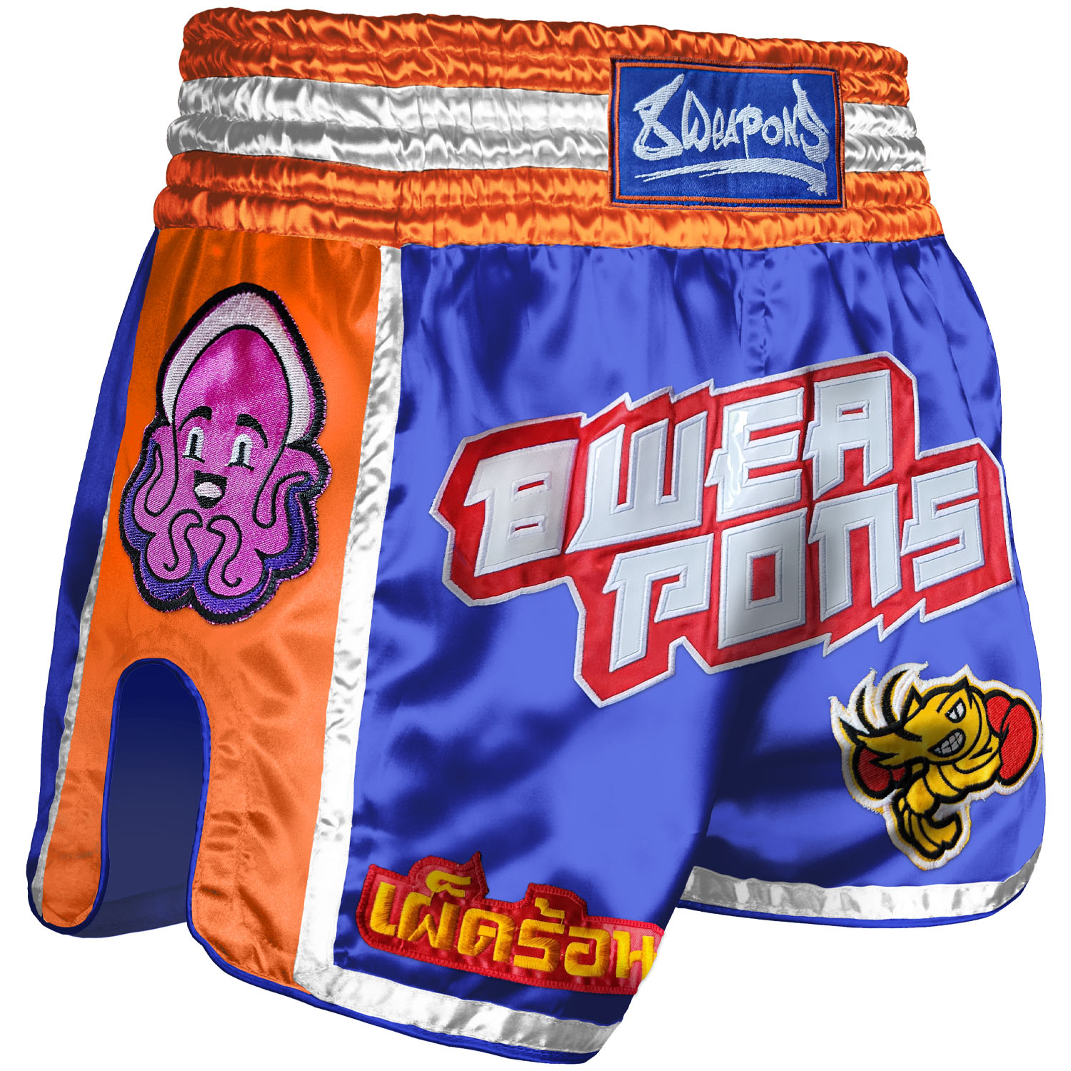 8 WEAPONS Muay Thai Shorts, Muay Talay, blau, XXL