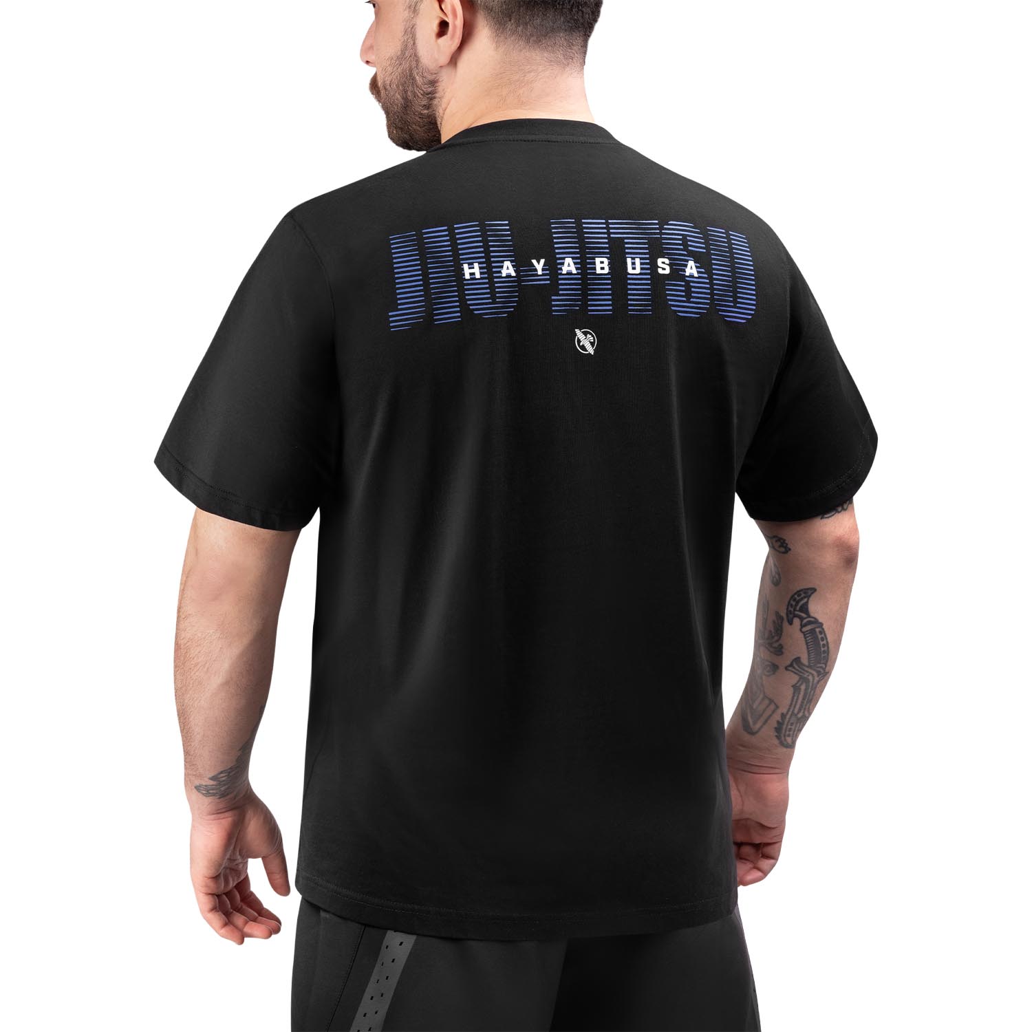 Hayabusa T-Shirt, Discipline Jiu Jitsu, black-blue, S