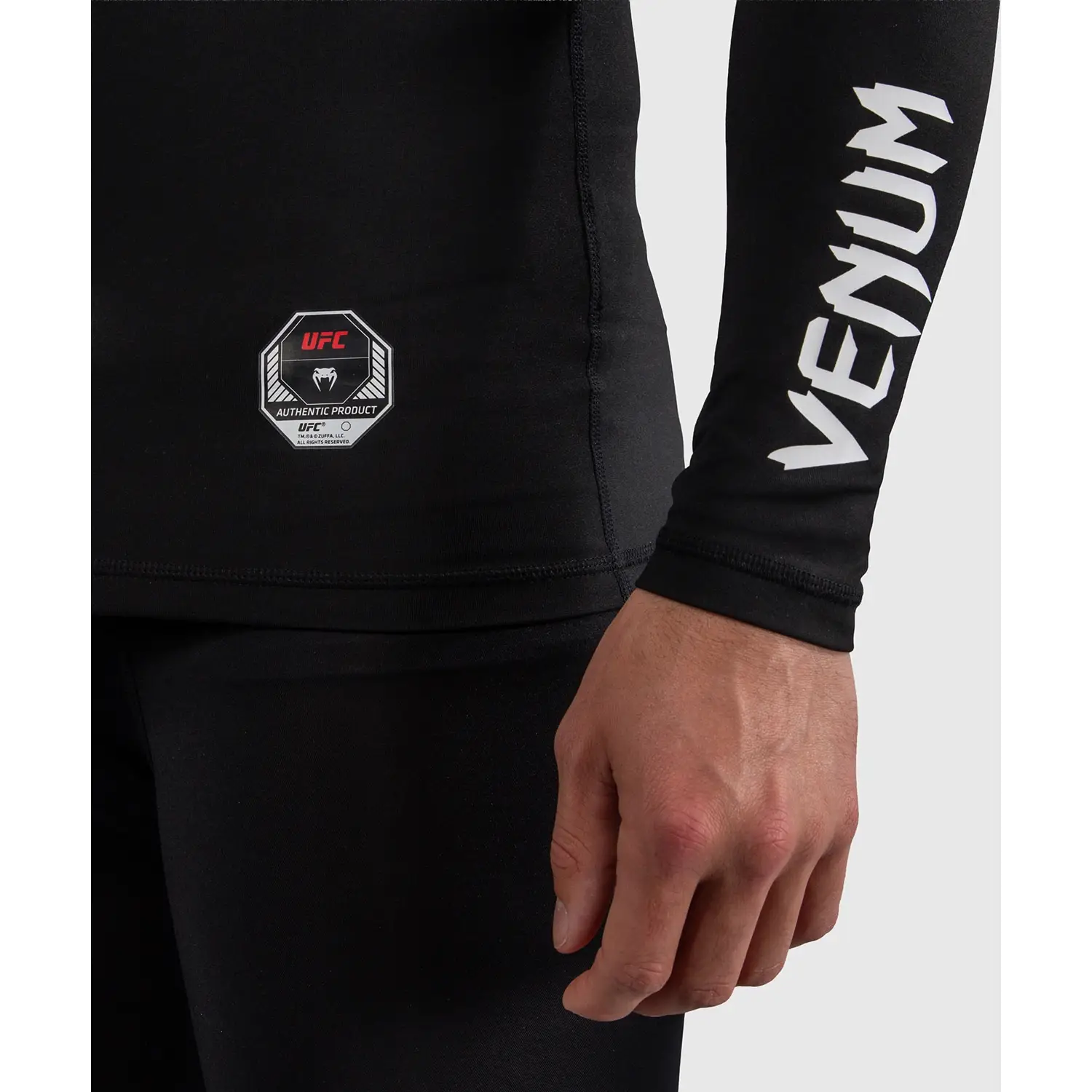 VENUM Rashguard, L/S, UFC Unity, black-white, XXL
